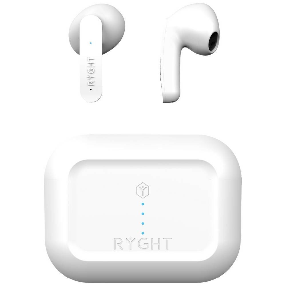 RYGHT Bluetooth® In Ear Headset Kopfhörer (Batterieladeanzeige, Headset,  Ladecase, Touch-Steuerung)