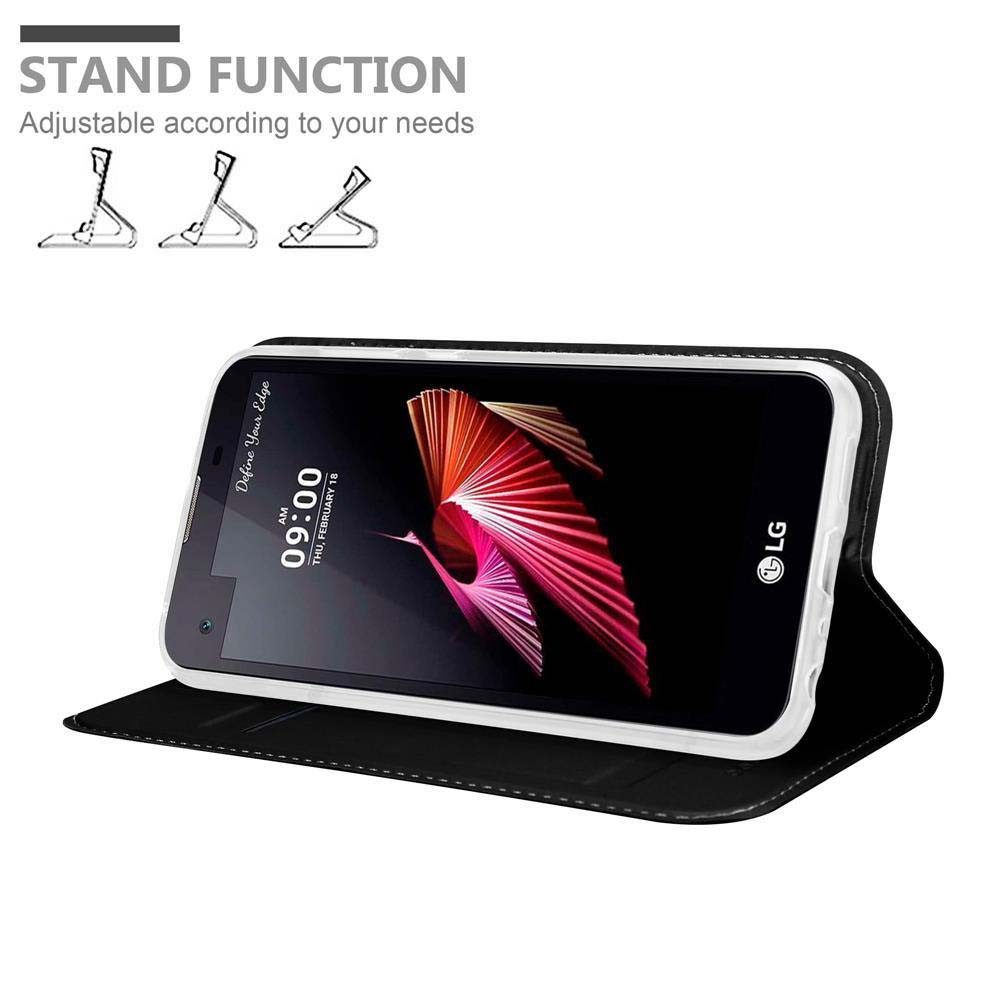 Cadorabo Handyhülle für LG X SCREEN Hülle LG X SCREEN, Schutzhülle Hülle mit Standfunktion, Magnetverschluss und Kartenfach