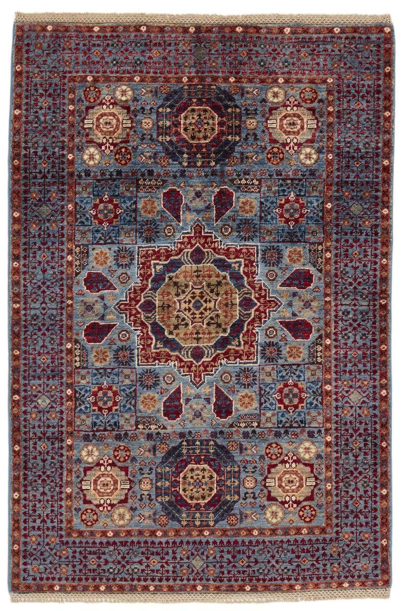 Orientteppich Mamluk 104x152 Handgeknüpfter Orientteppich, Nain Trading, rechteckig, Höhe: 6 mm