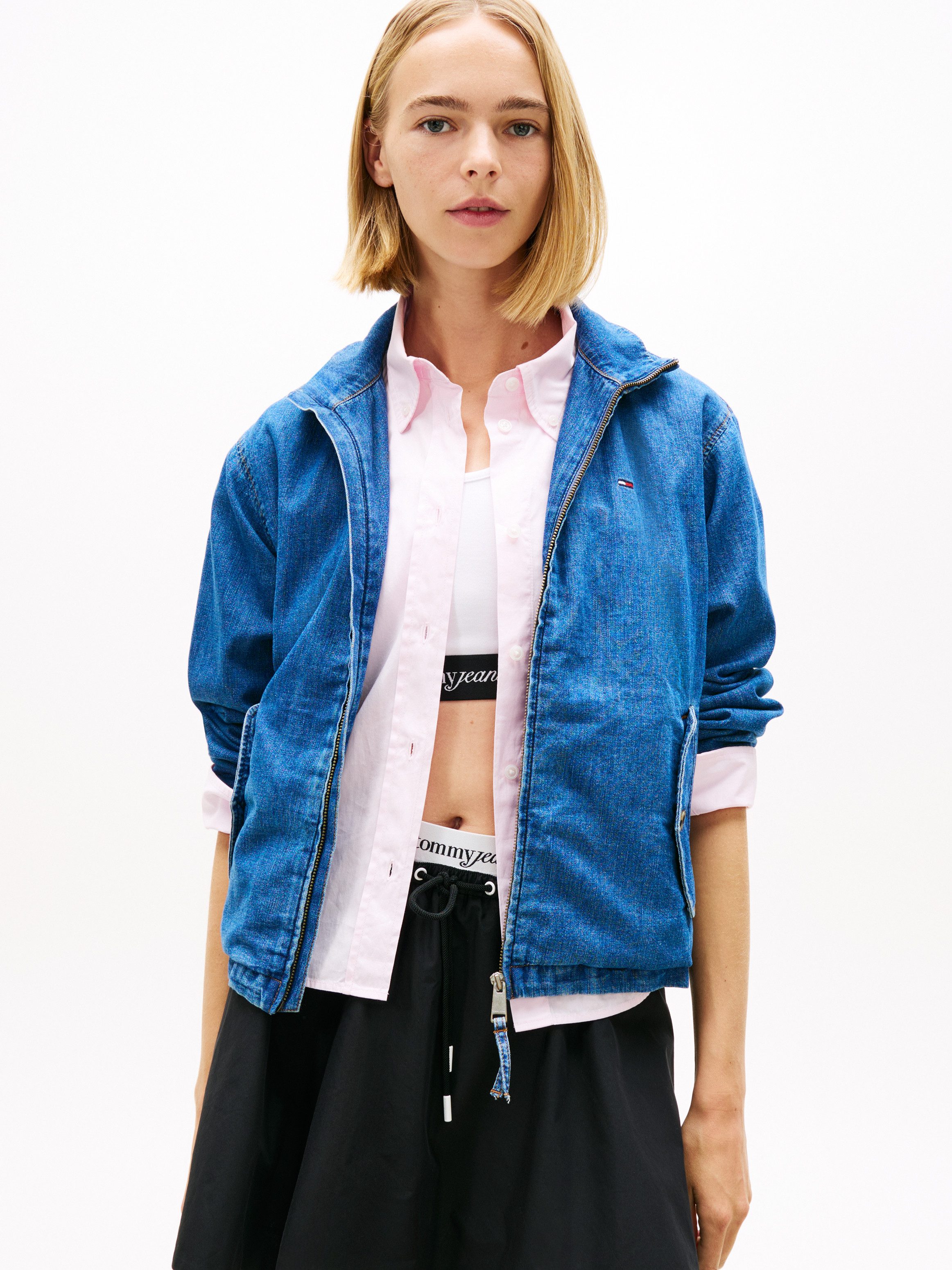 Tommy Jeans Jeansjacke TJW CHAMBRAY JACKET EXT mit Stehkragen, Regular Fit