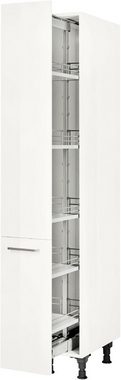 nobilia® Apothekerschrank "Flash", mit 5 Einhängekörben, Breite 30 cm, Höhe 216,6 cm, vormontiert, Ein- und Auszugsdämpfung SoftStoppPro