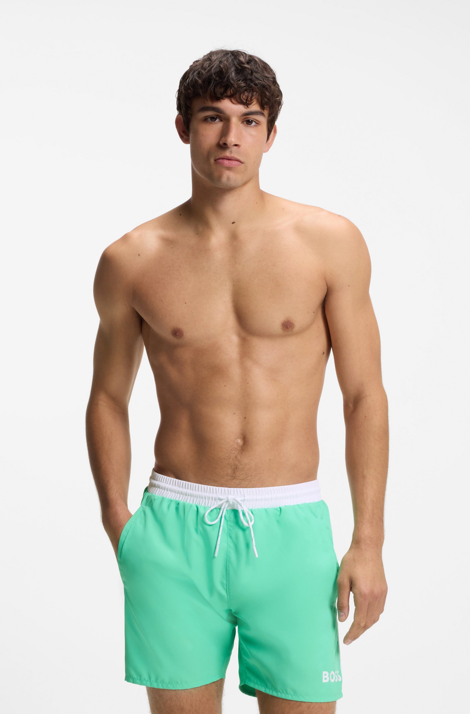 BOSS Badeshorts Starfish mit Kontraststreifen