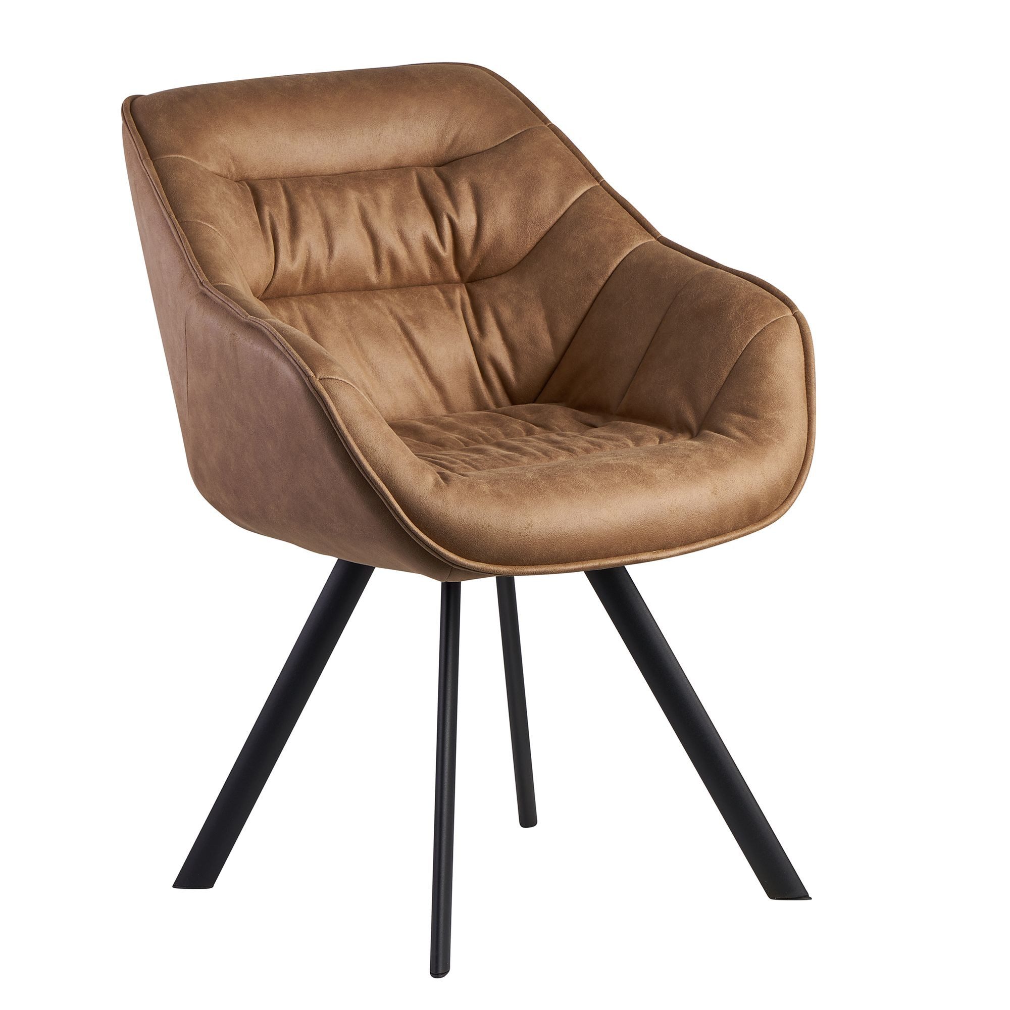 FINEBUY Esszimmerstuhl FB24110 (Küchenstuhl, Wildlederoptik Beige günstig online kaufen
