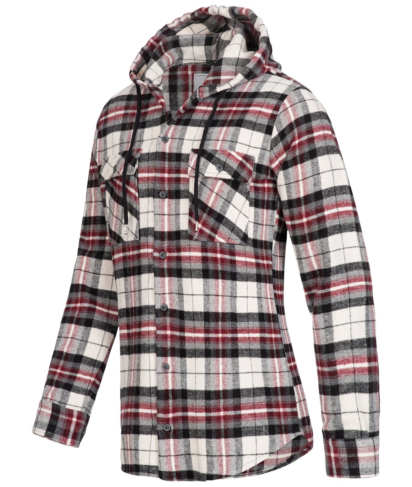 Rock Creek Flanellhemd Herren Hemd Flanellhemd mit Kapuze H-257 günstig online kaufen