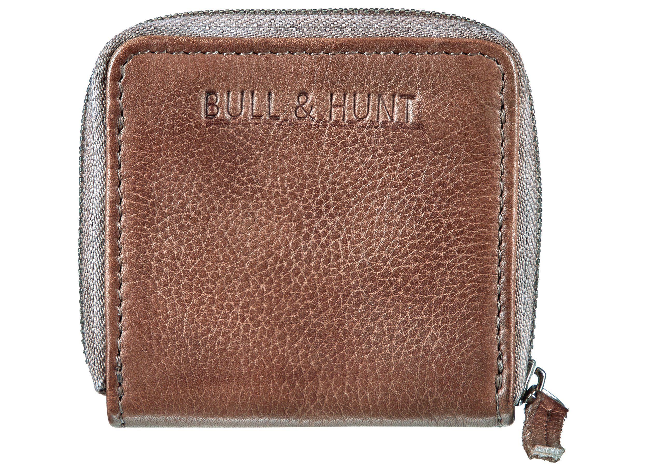 Bull & Hunt Mini Geldbörse mini zip wallet taupe