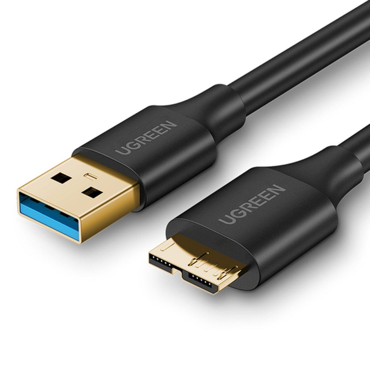 UGREEN Kabel USB-A - Micro USB-B 3.0 5Gb/s schwarz (US130) USB-Kabel