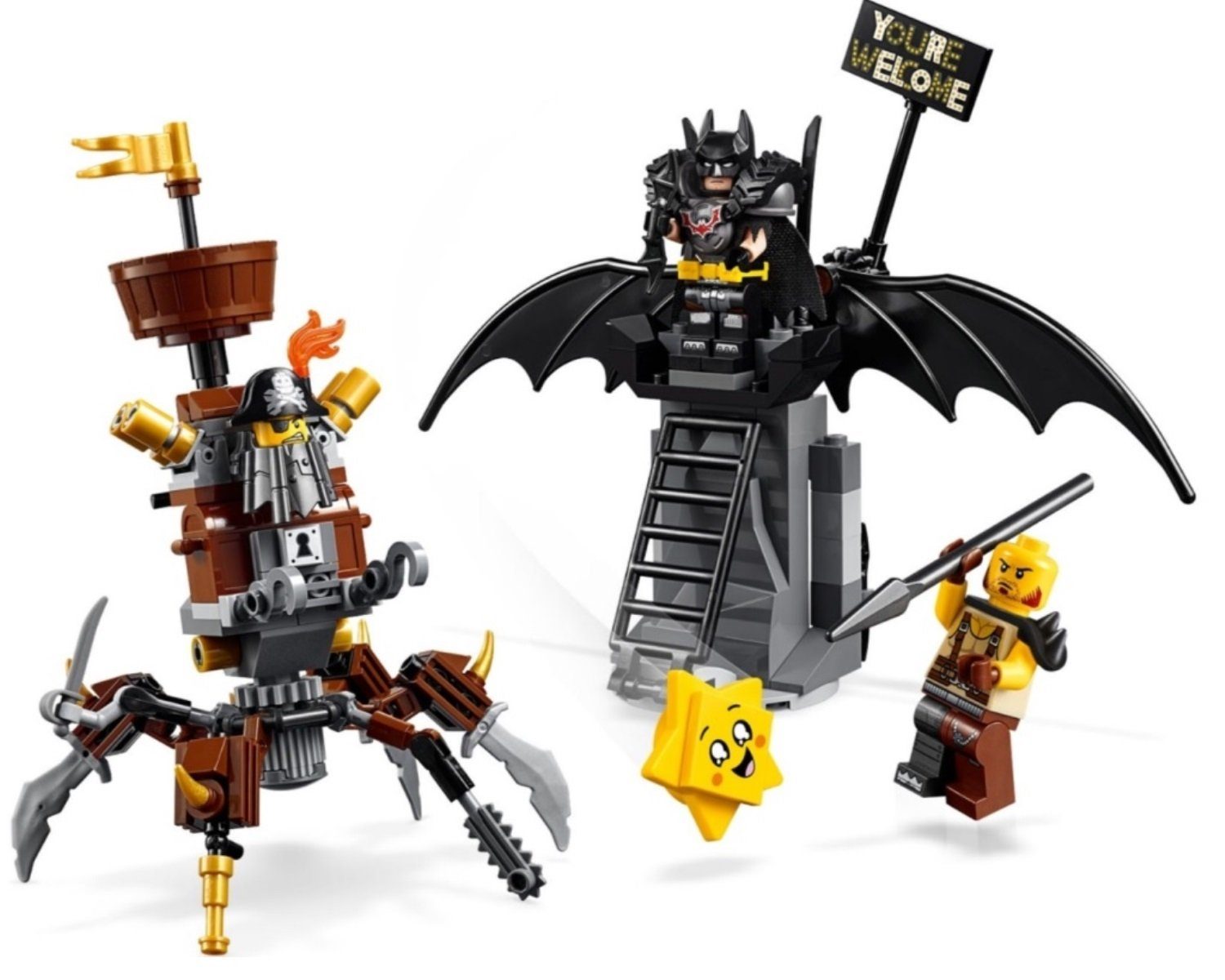 LEGO® Konstruktions-Spielset 70836 EisenBart LEGO® Einsatzbereiter MOVIE Set 2 Batman und THE Piraten-Set