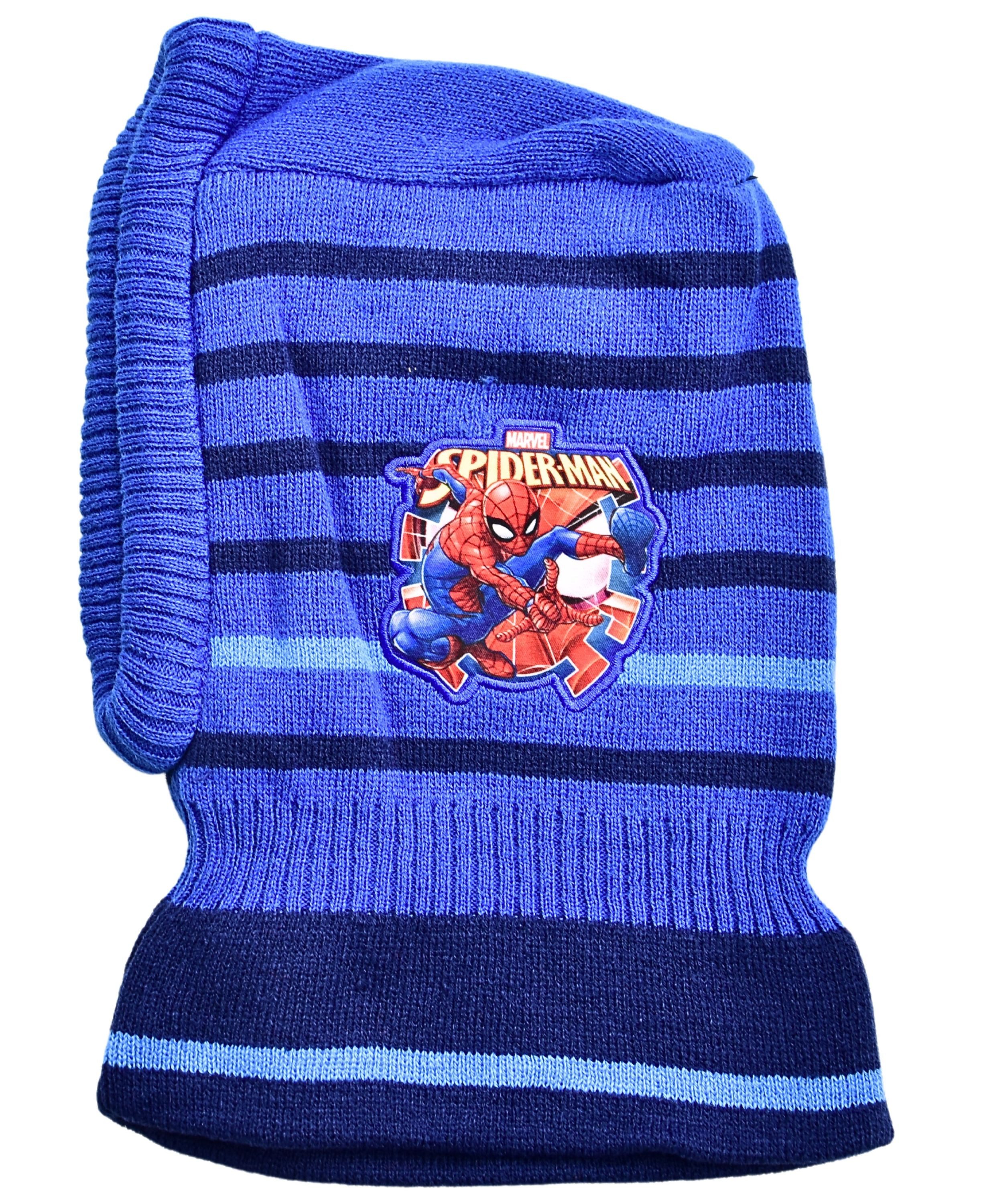 Spiderman Schlupfmütze Marvel Jungen Strickmütze Wintermütze 1-4 Jahre