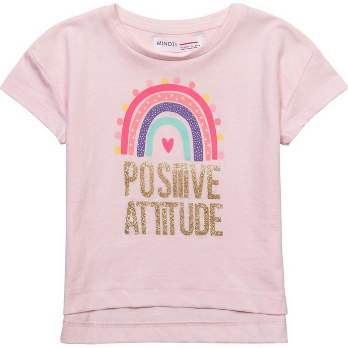 MINOTI T-Shirt T-Shirt POSITIVE ATTITUDE für Mädchen