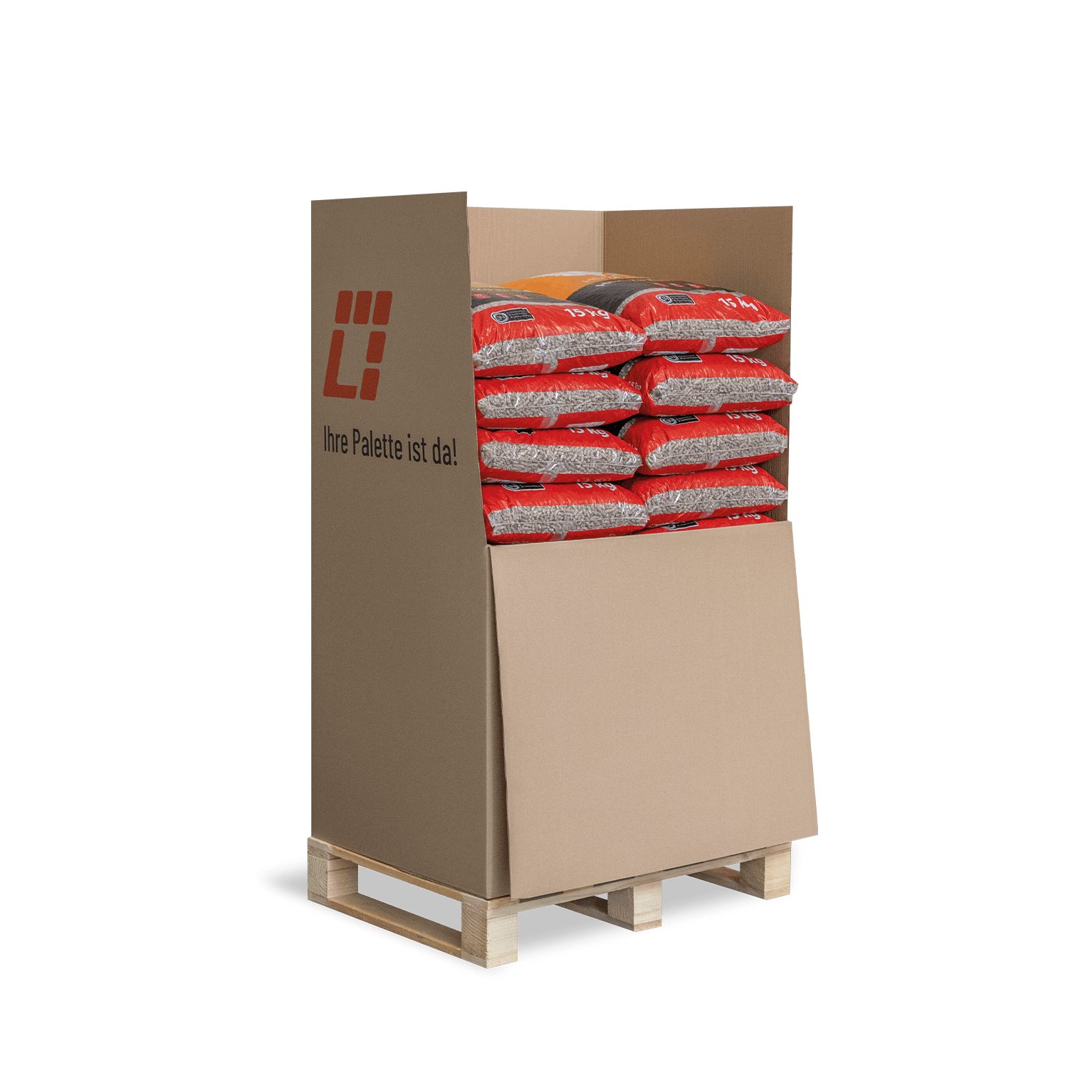 HEIZFUXX Holzpellets Red, 300 kg, (Palette, 20-St)