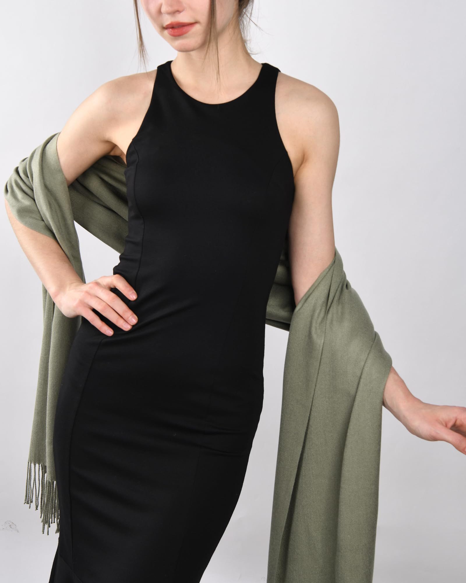 Bextsrack Modeschal Damen Schultertuch Abendkleid festlich Schal, mit quasten/fransen, Tücher für abendkleid Stola Scarf Winterschal