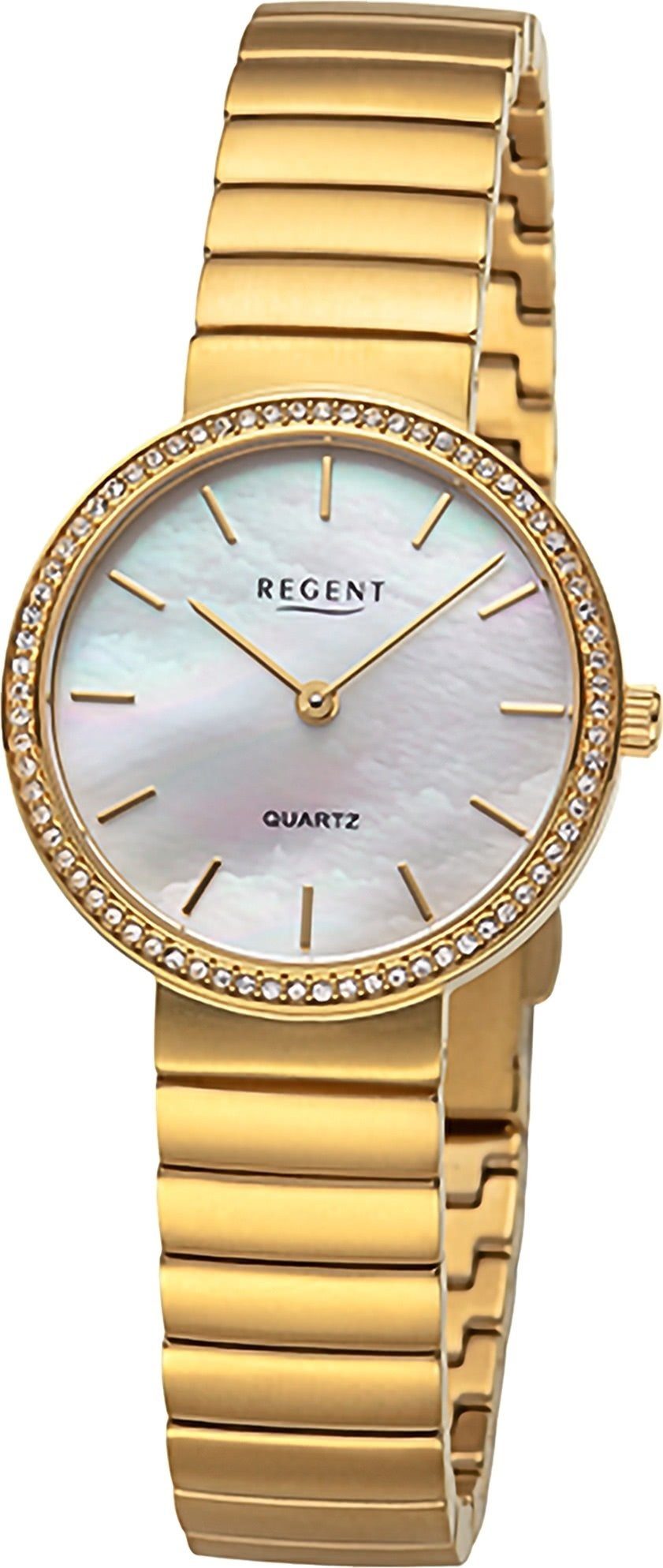Quarzuhr Regent Damen Armbanduhr Analog