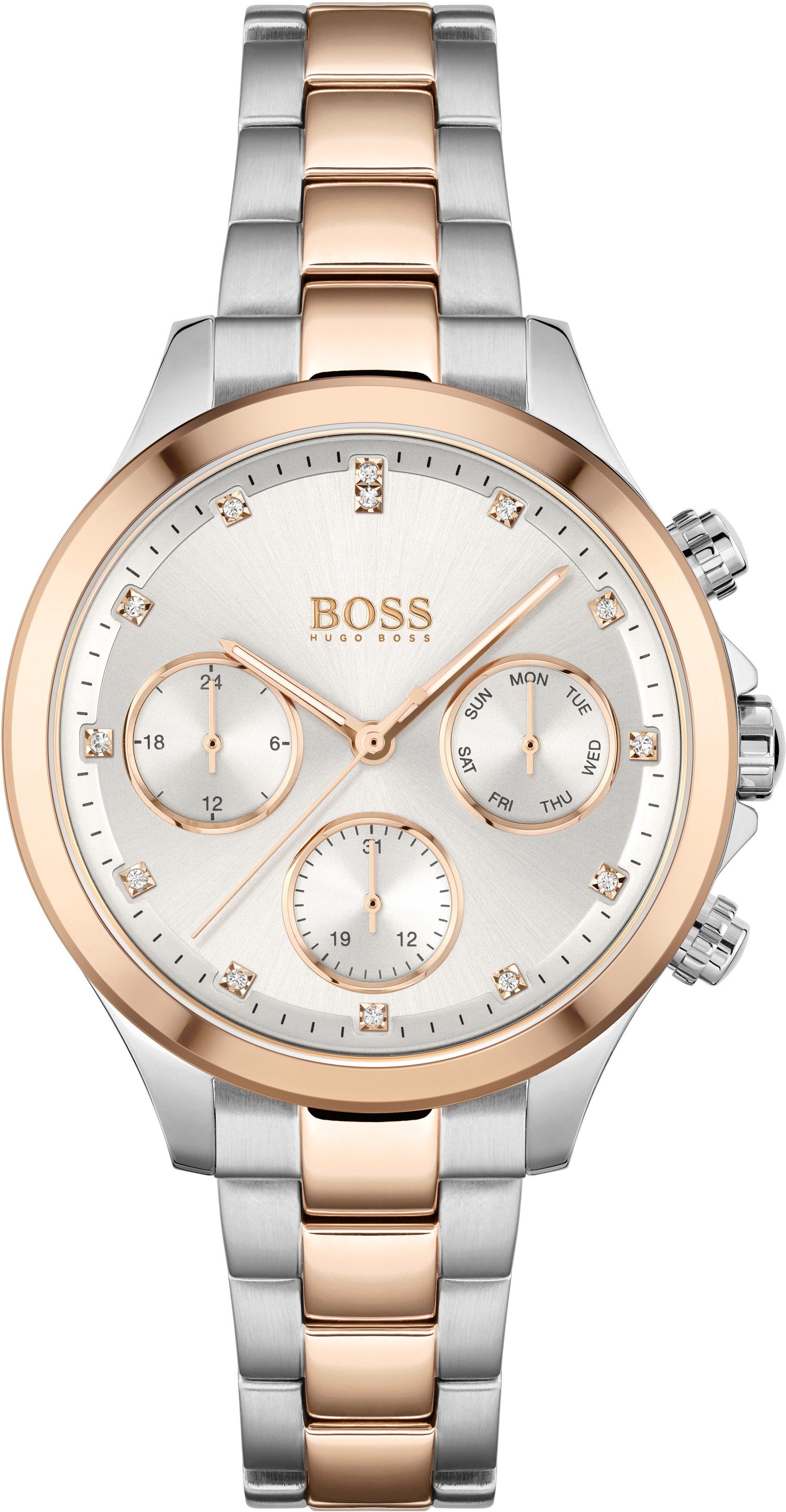 BOSS Multifunktionsuhr HERA 1502564, Quarzuhr, Damenuhr, günstig online kaufen