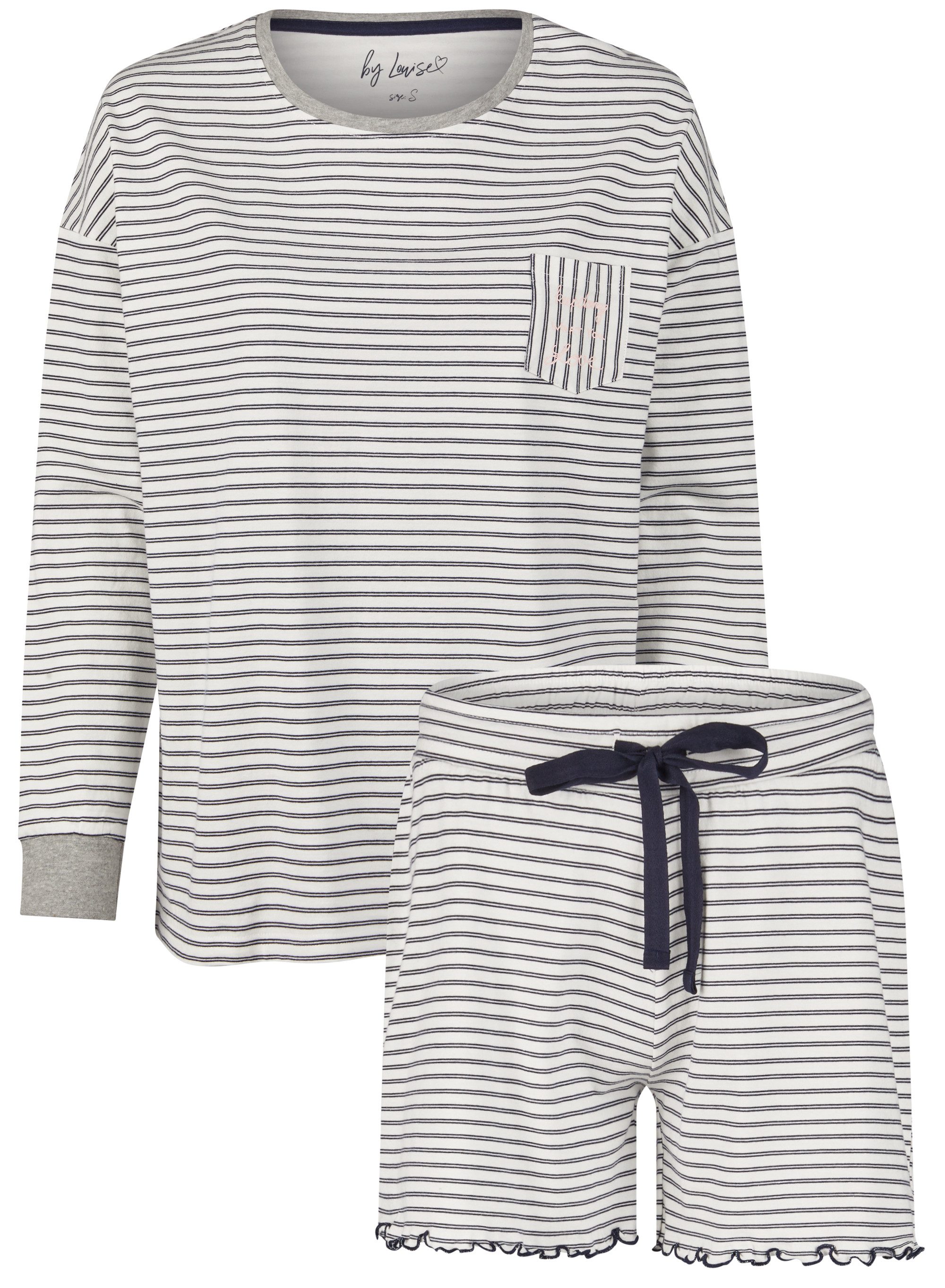 By Louise Shorty Sleep Chic (Set, 2 tlg., 2-teilig) Damen Pyjama kurz Short günstig online kaufen