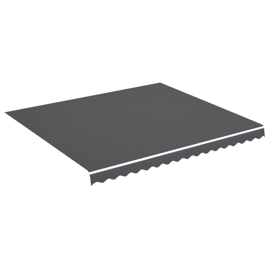 Markise Markisenbespannung Anthrazit 4x3,5 m Ersatz Stoff Bezug