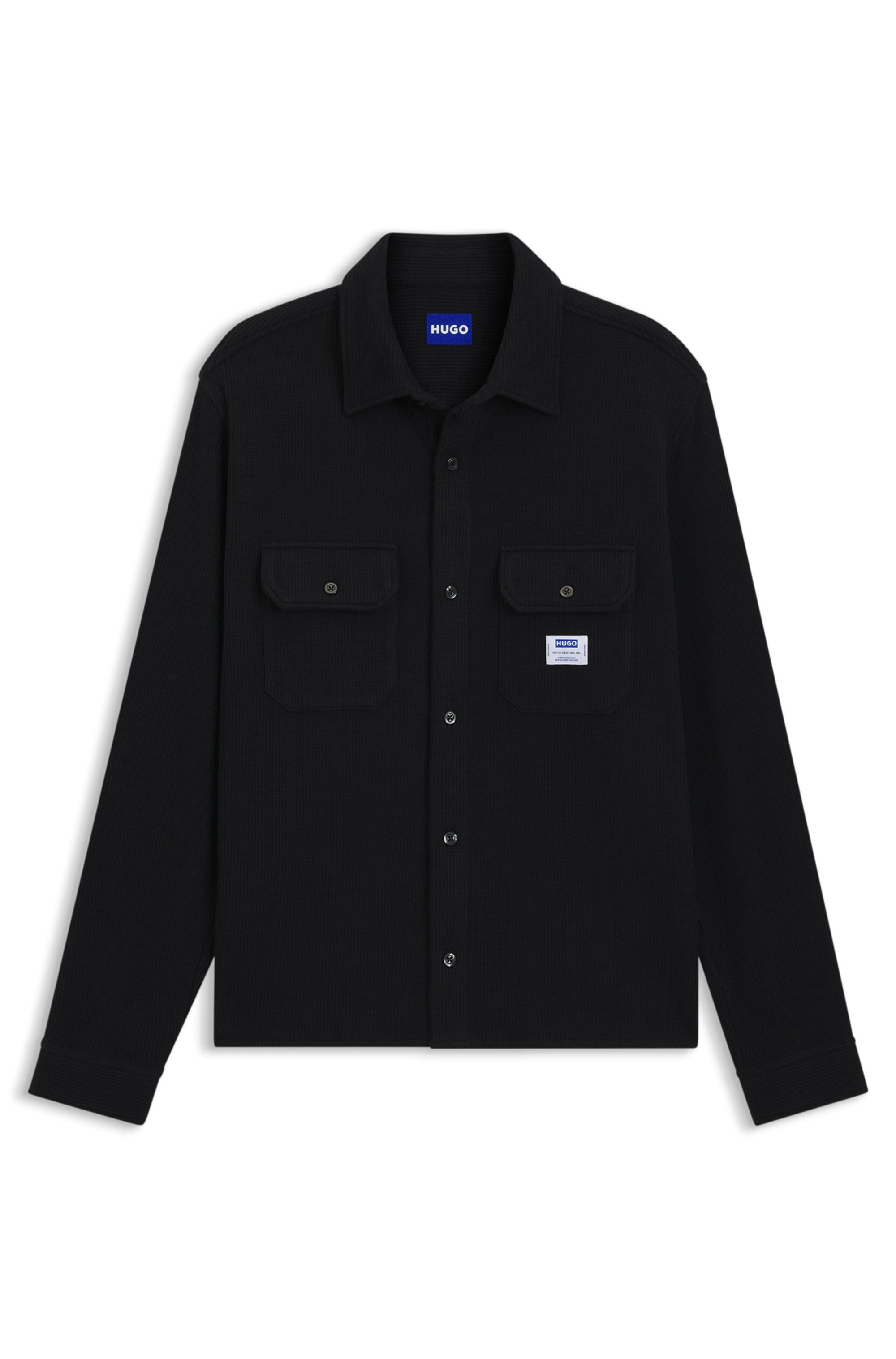 HUGO Blue Langarmhemd Ekynone Oversize Fit günstig online kaufen