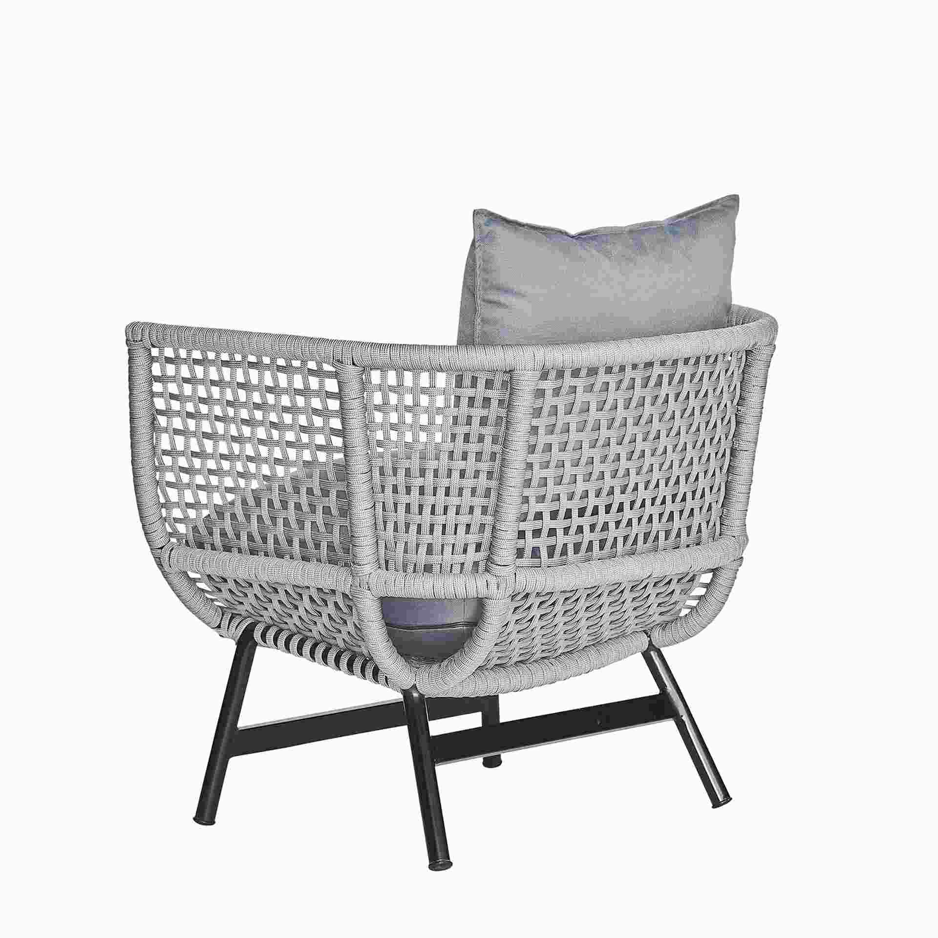jankurtz Gartensessel Suka aus Aluminium, Hellgrau