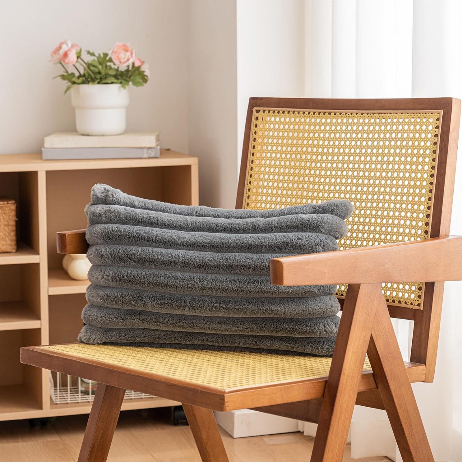 MODFU Kissenbezüge 2er Set Kissenbezug Kissenhülle Kopfkissenbezug Kissen Bezug Weich, (2 Stück), 30x50 cm Sofakissen Couchkissen Bezug Sofa Schlafzimmer Reißverschluss