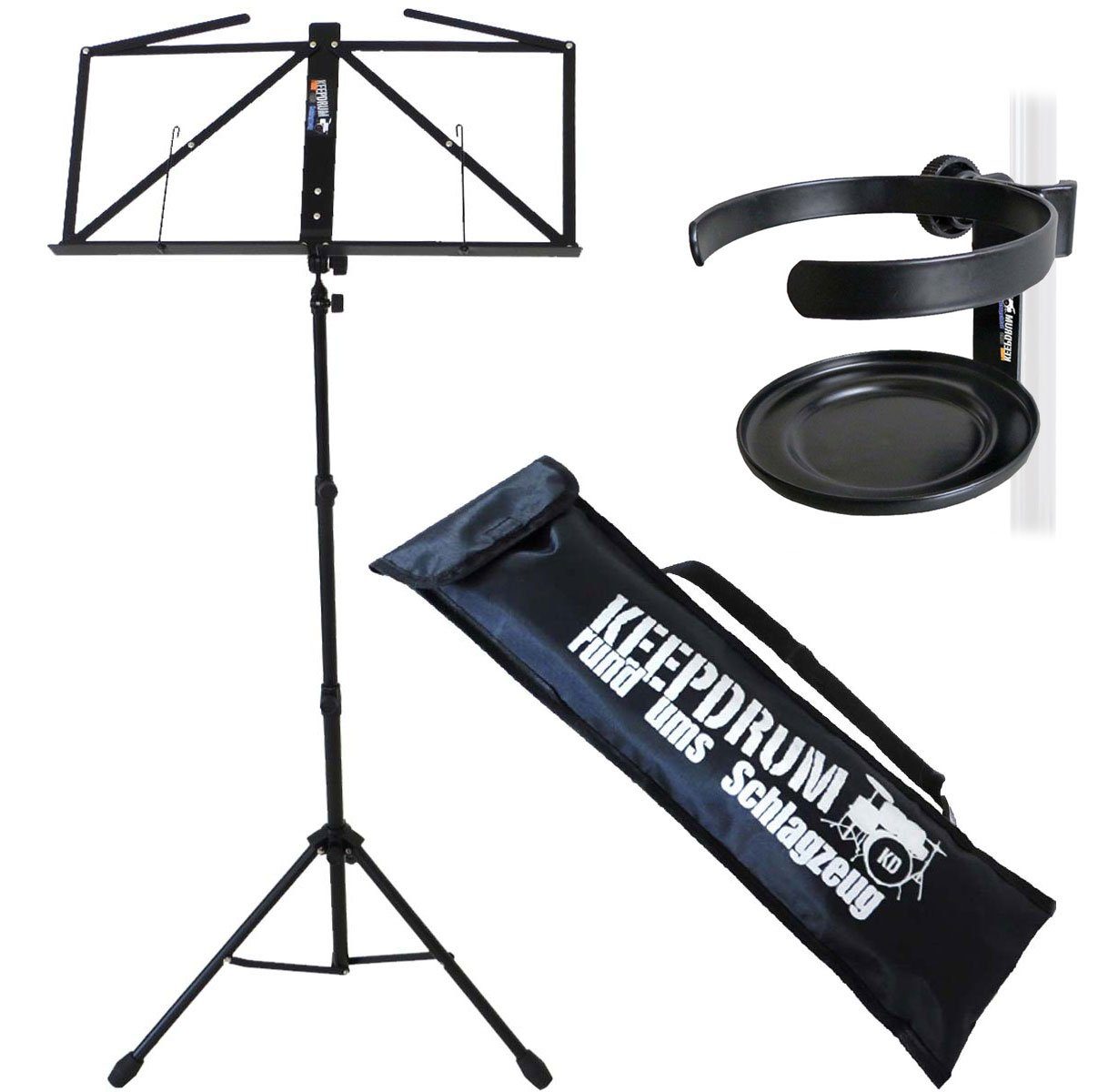 K&M 10065 Notenständer Schwarz Mit Tasche, No  Produktbild-Vorschau 8