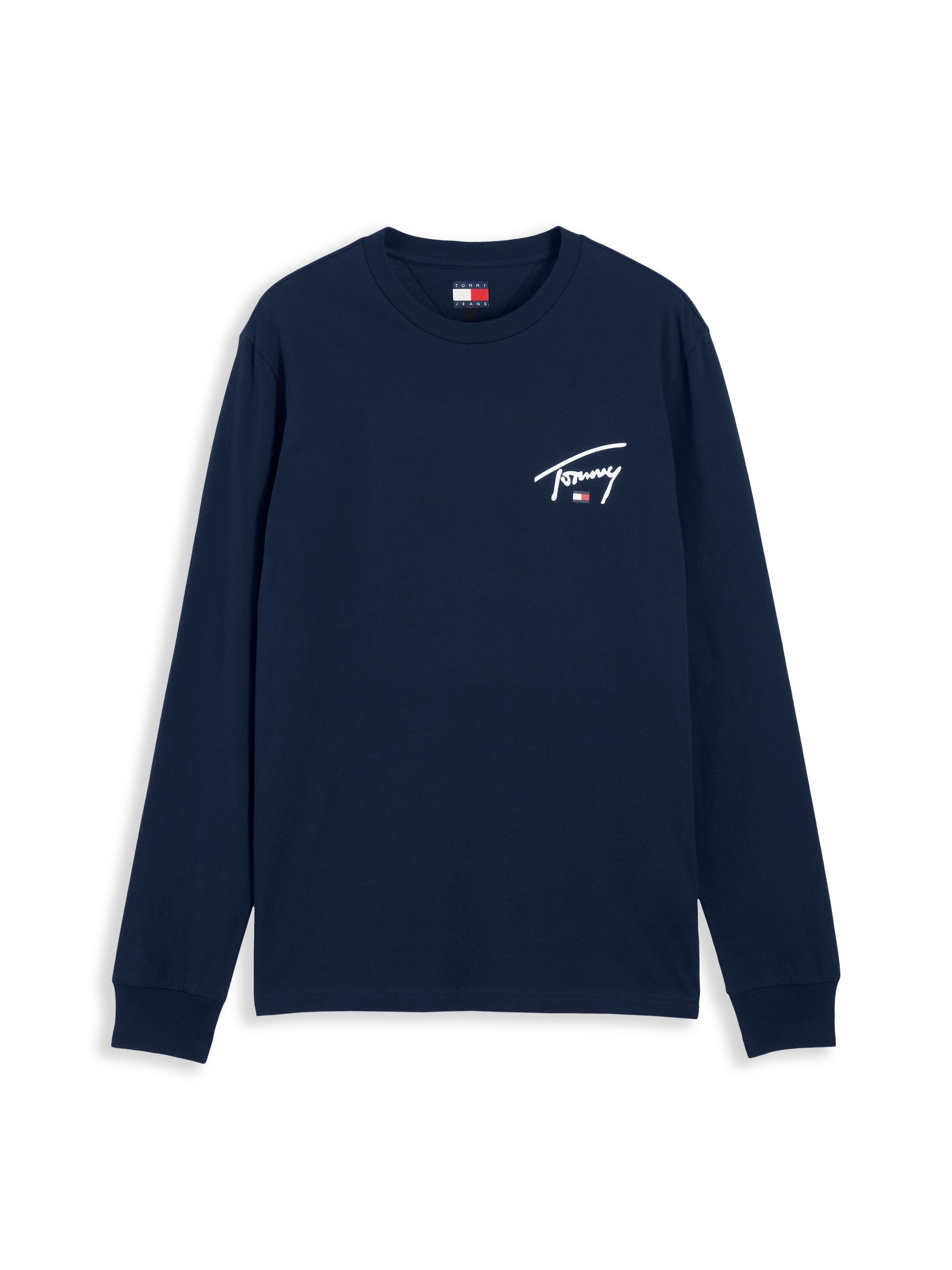 Tommy Jeans Langarmshirt SLIM SIGNATURE CHEST TEE Slim fit mit Rundhalsausschnitt – Bild 5 von 5