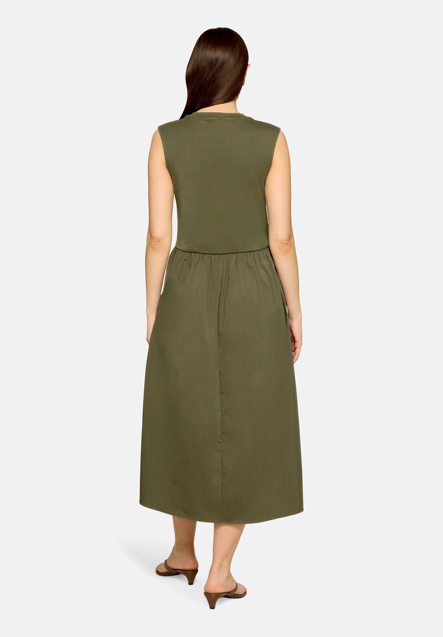 Cartoon Druckkleid Damen mit Eingrifftaschen