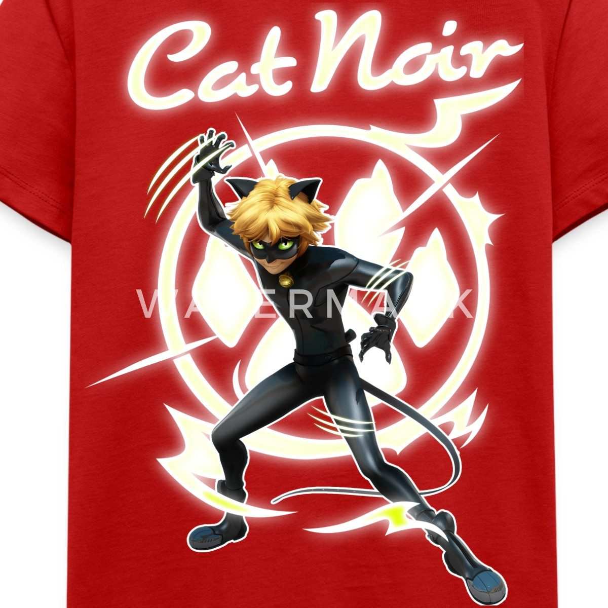 Spreadshirt T-Shirt Miraculous Cat Noir Adrien Superheld Kinder Premium T-Shirt (1-tlg)
