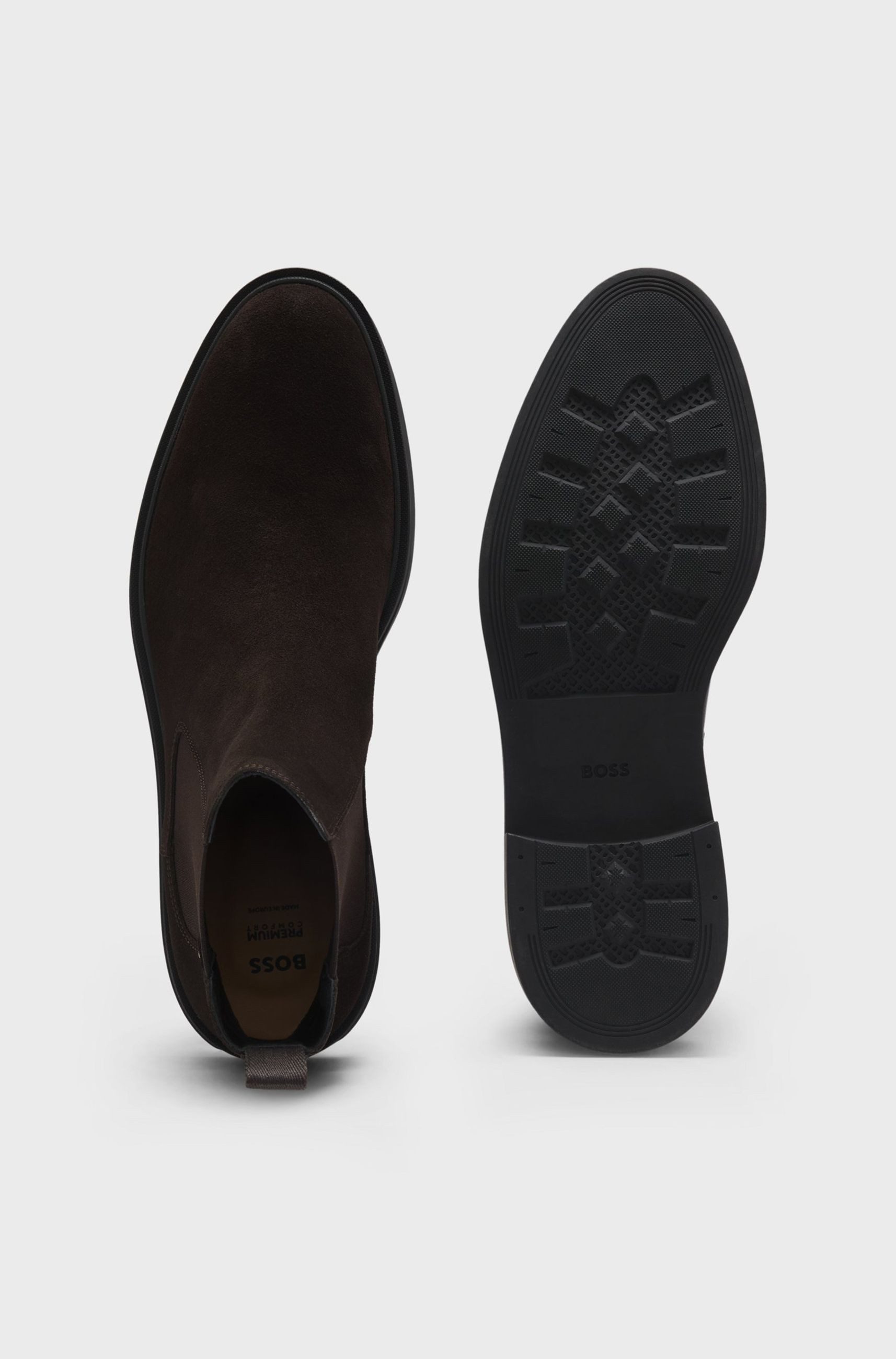 BOSS Boots Calev aus Veloursleder Schnürschuh (keine Angabe, 1-tlg)