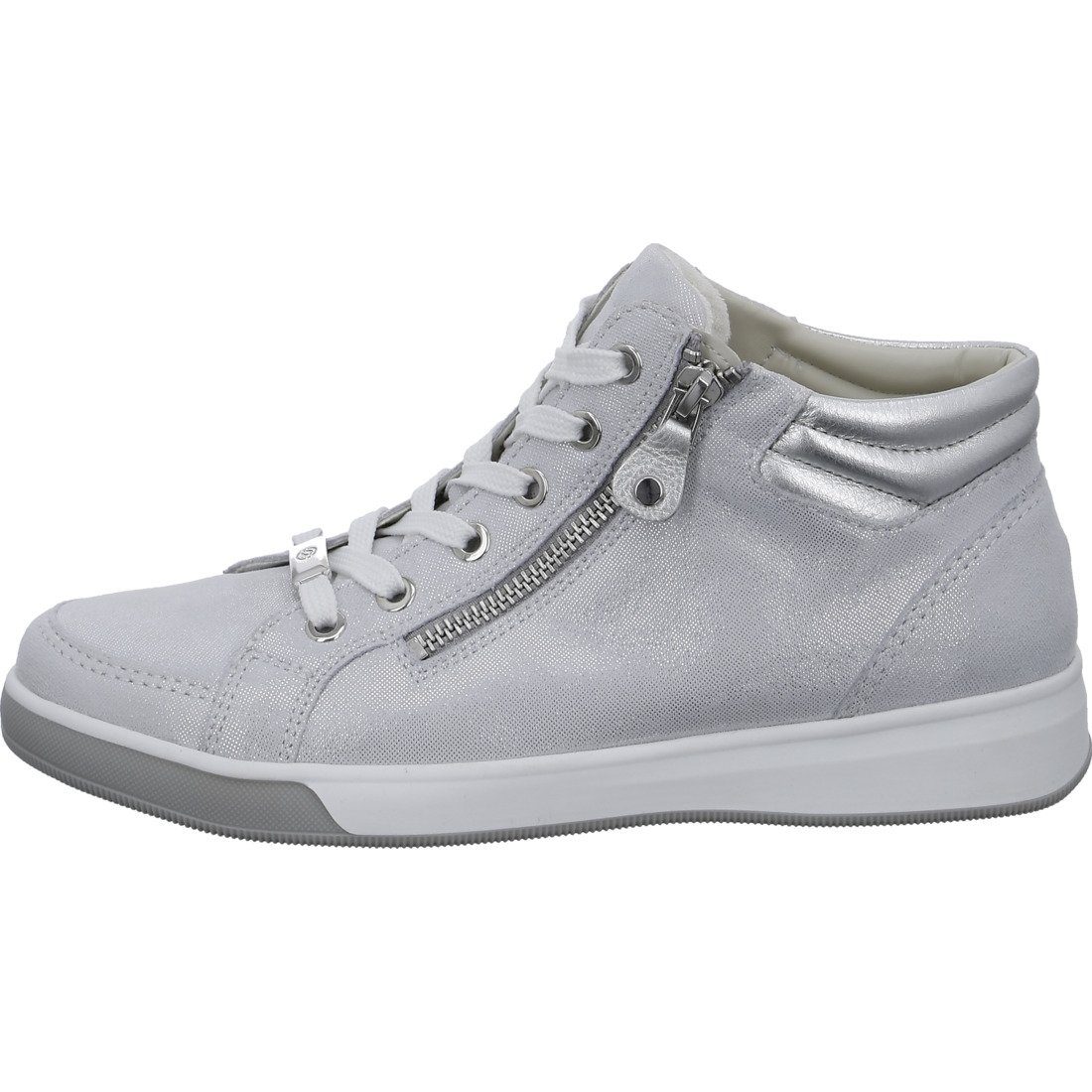 Glattleder 051071 Sneaker Damen - grau Rom Ara Sneaker Ara Schuhe,