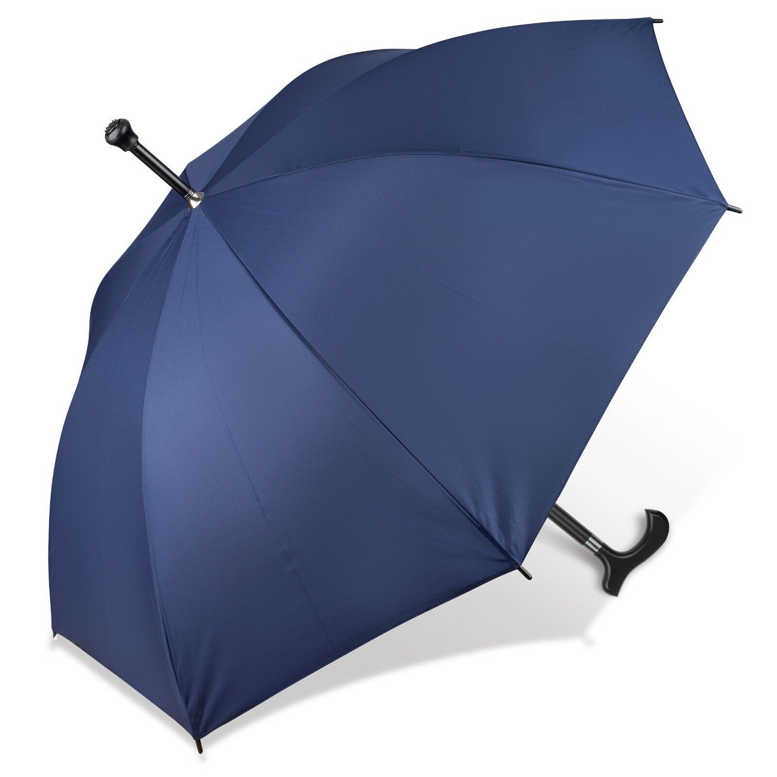 Dr. Neuser Stockregenschirm Regenschirm Gehstock Fritzgriff mit Gummipuffer günstig online kaufen