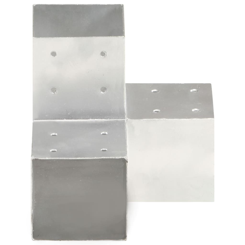 vidaXL Zaunpfosten Pfostenverbinder Y-Form Verzinktes Metall 101 x 101 mm, (1-St)