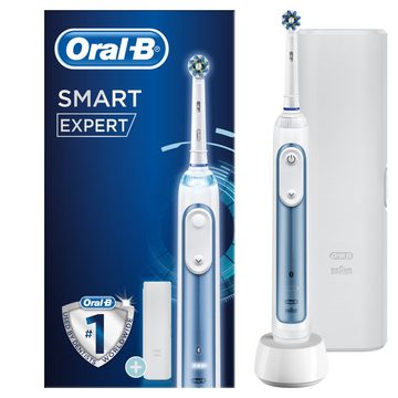 Braun Elektrische Zahnbürste Oral-B Smart Expert, Aufsteckbürsten: 1 St., 1 Handstück mit Ladestation, 1 CrossAction Aufsteckbürste
