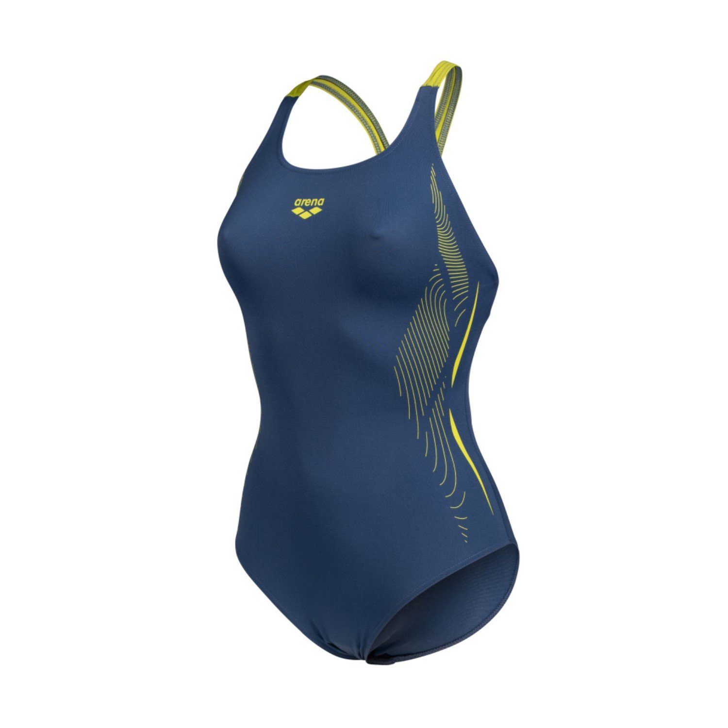 Arena Badeanzug Swimmsuit mit BH Swim Pro Damen blau-lime Womens