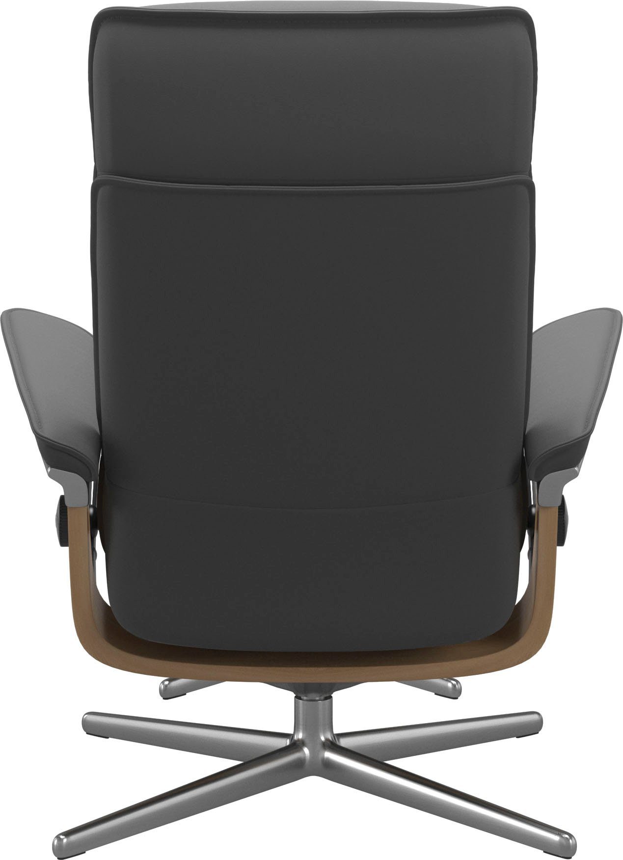 Stressless® Relaxsessel Admiral, mit Cross Eiche Base, & grey L, BATICK Größe Holzakzent M