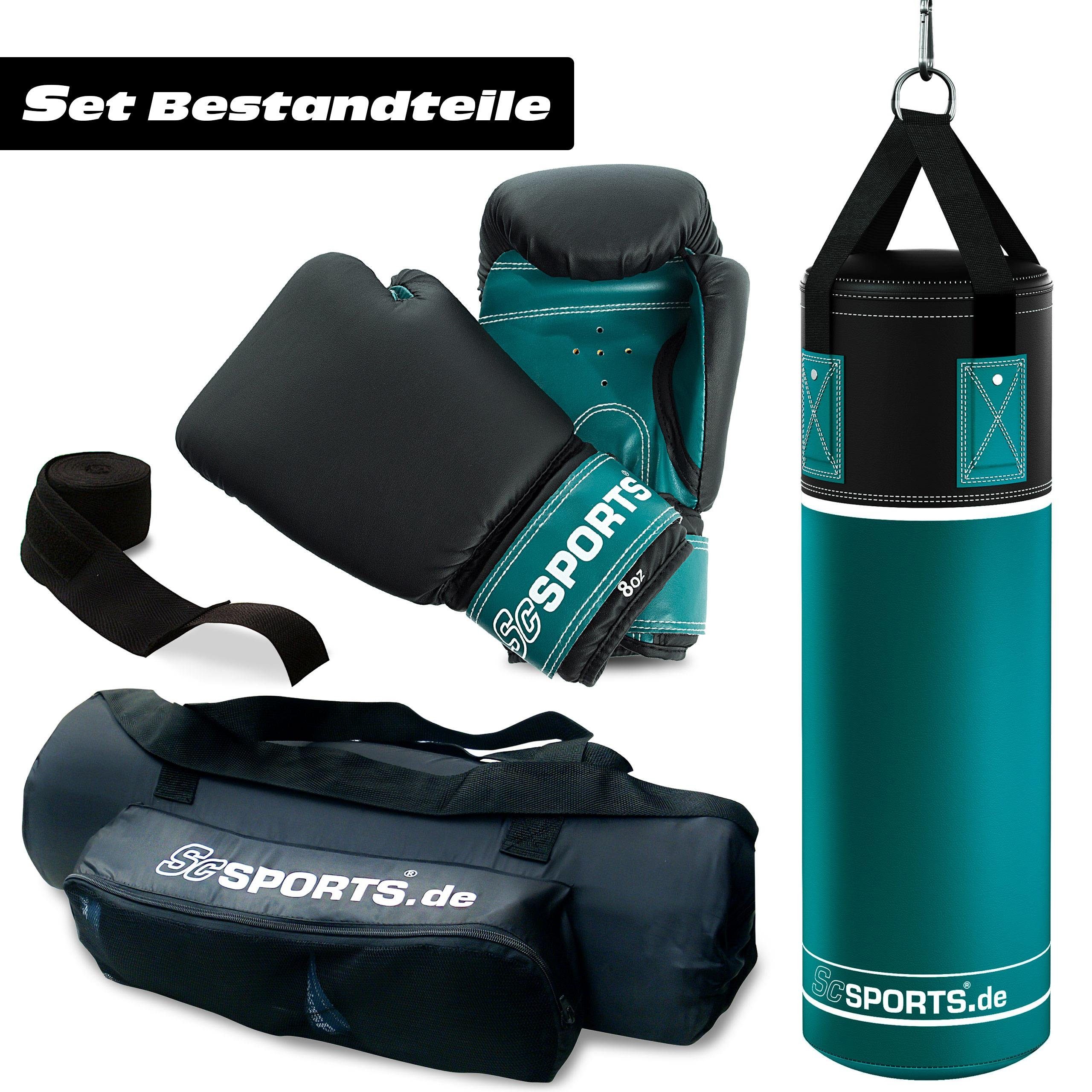 Nylongurt/Tasche Gefüllt, Boxhandschuhen/Bandagen, Boxsack ScSPORTS® Boxsack Set-5,5kg,