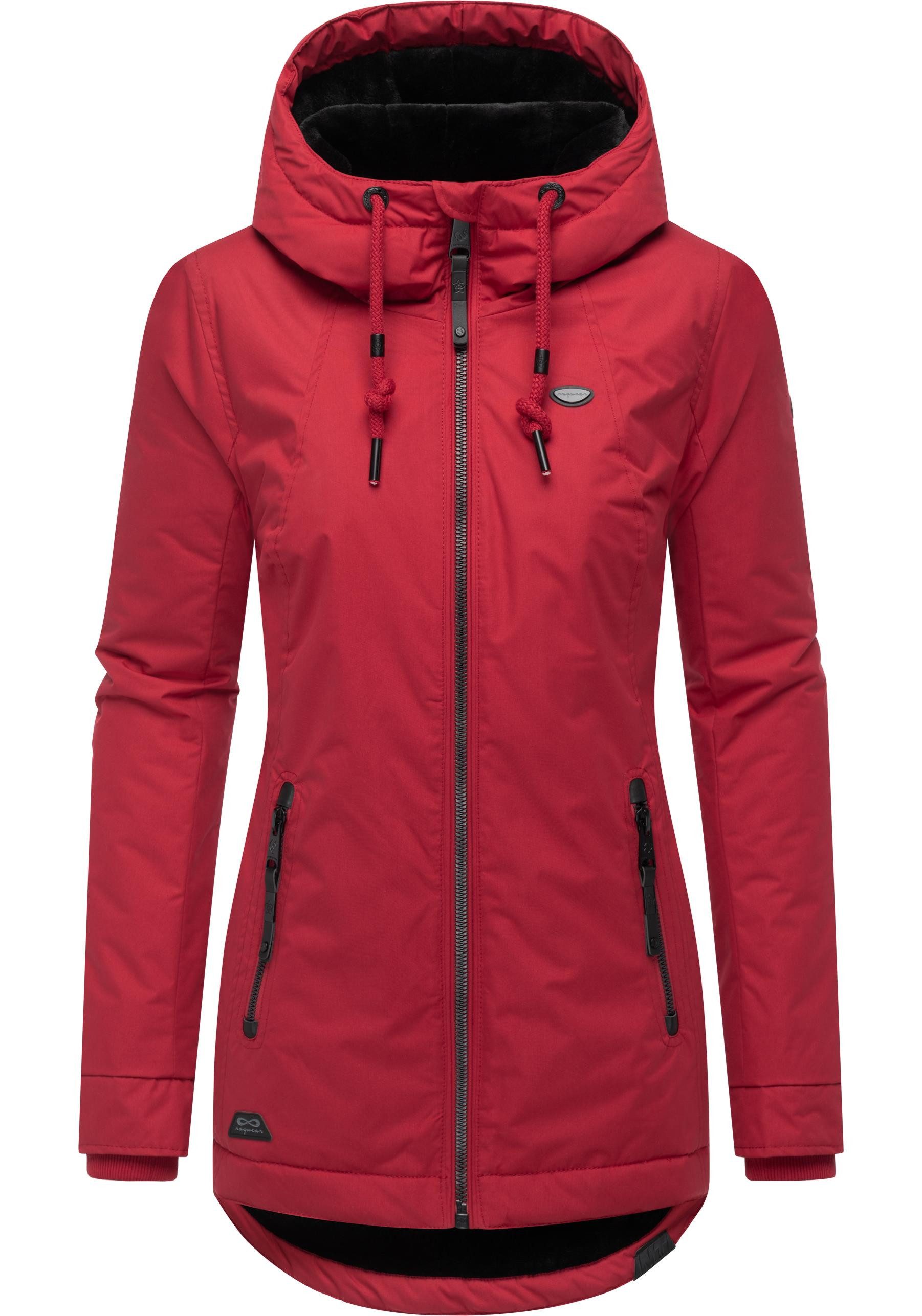 Ragwear Winterjacke Zuzka Winter Wasserdichter Winterparka mit Teddyfleece günstig online kaufen