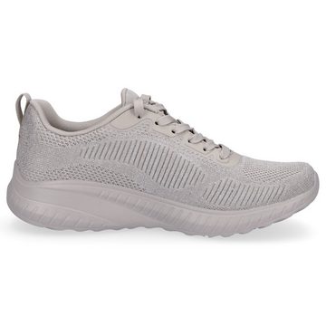 Skechers Skechers Damen Sneaker Bobs Squad Chaos taupe glitzer Sneaker