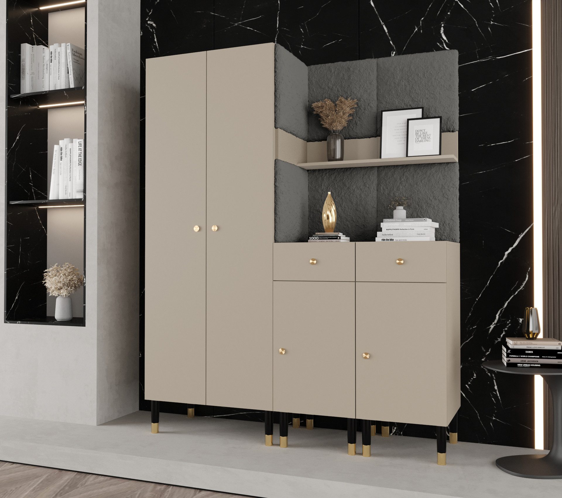 ABIKS MÖBEL Kompaktgarderobe PALERMO Set 7 günstig online kaufen
