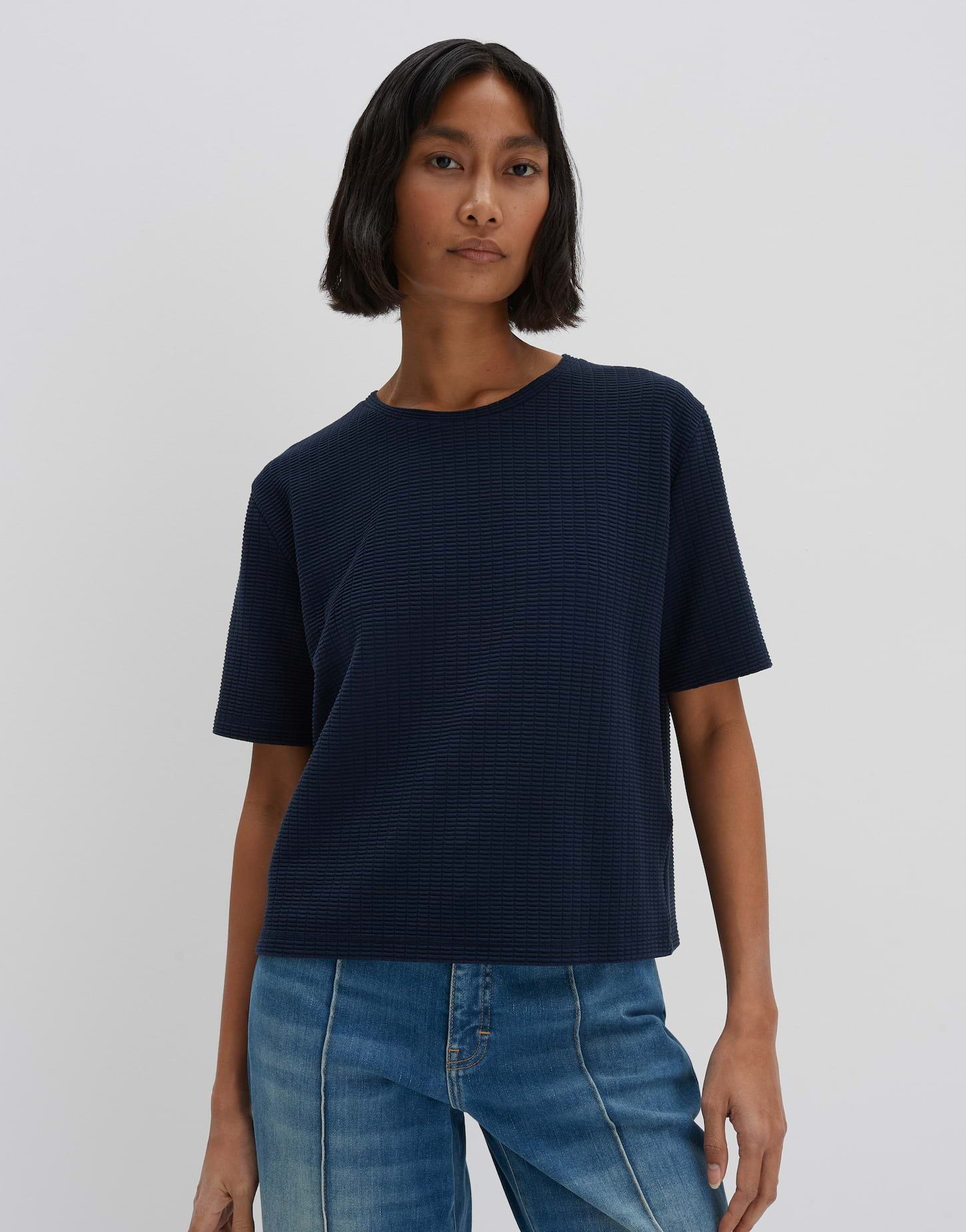 Kurzarmshirt KALINIE Loose aus ECOVERO™ Viskose Mix