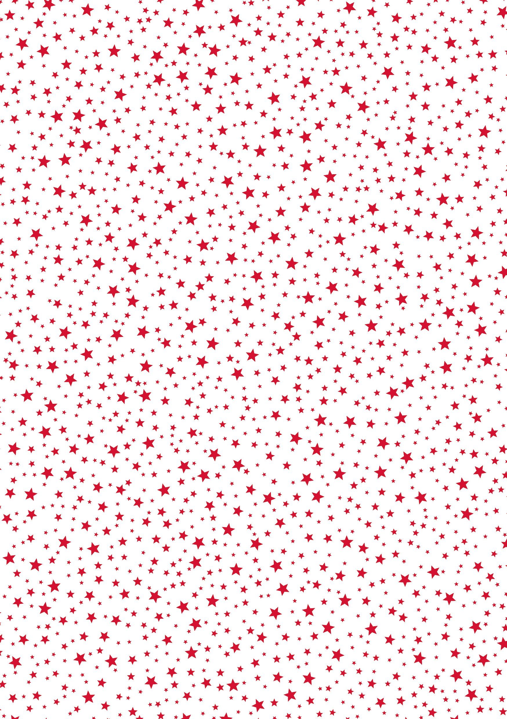 x MarpaJansen cm Mini-Sterne, Rot Motivpapier 50 70 cm