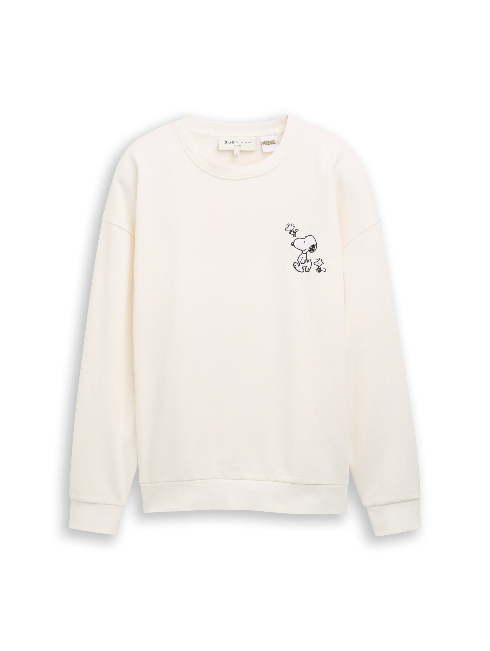 TOM TAILOR Denim Sweatshirt Strick & Sweatshirts Relaxed Fit Sweatshirt mit Snoopy-Rückenprint