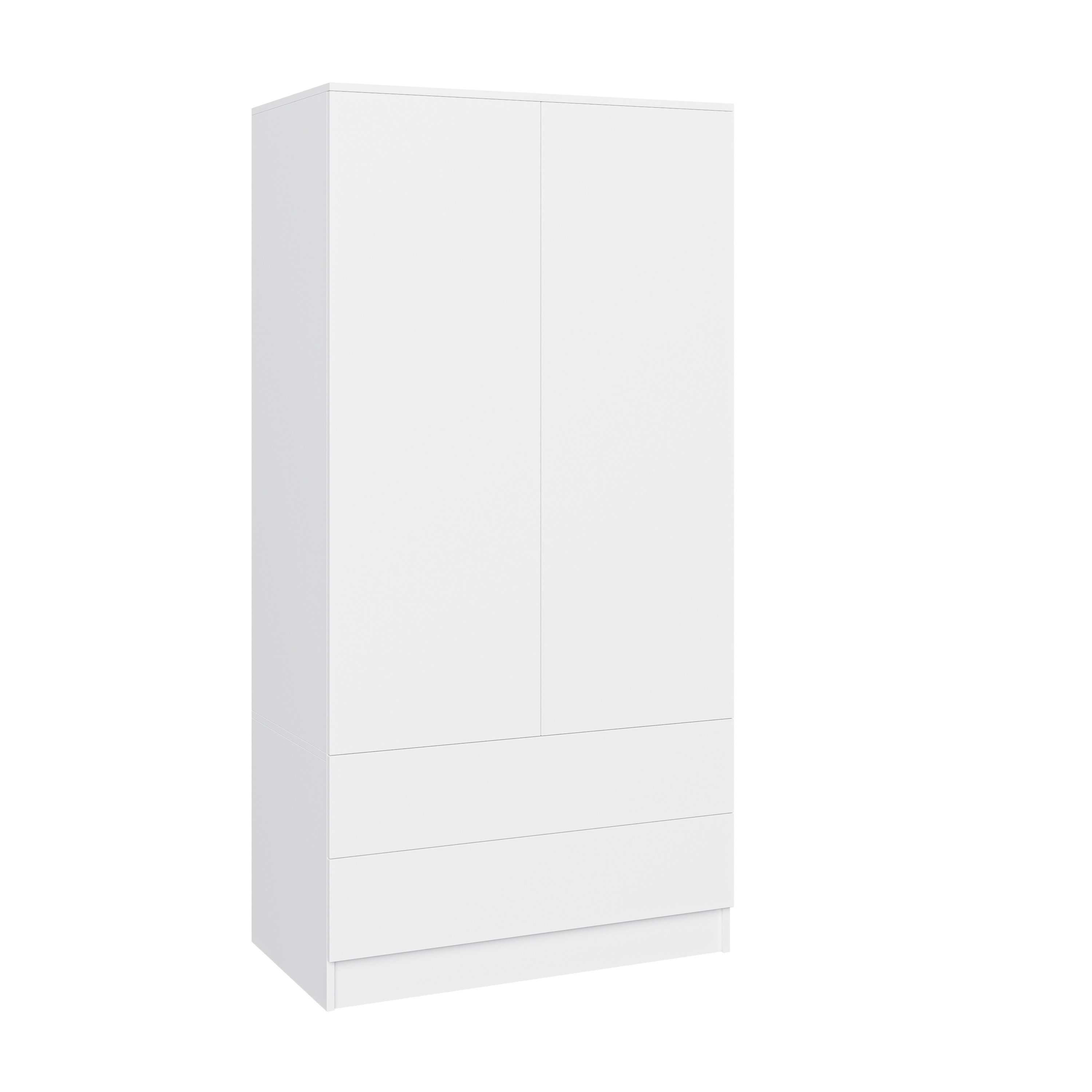 Beautysofa Kleiderschrank Zweitüriger mit Schiebetüren LOOK günstig online kaufen