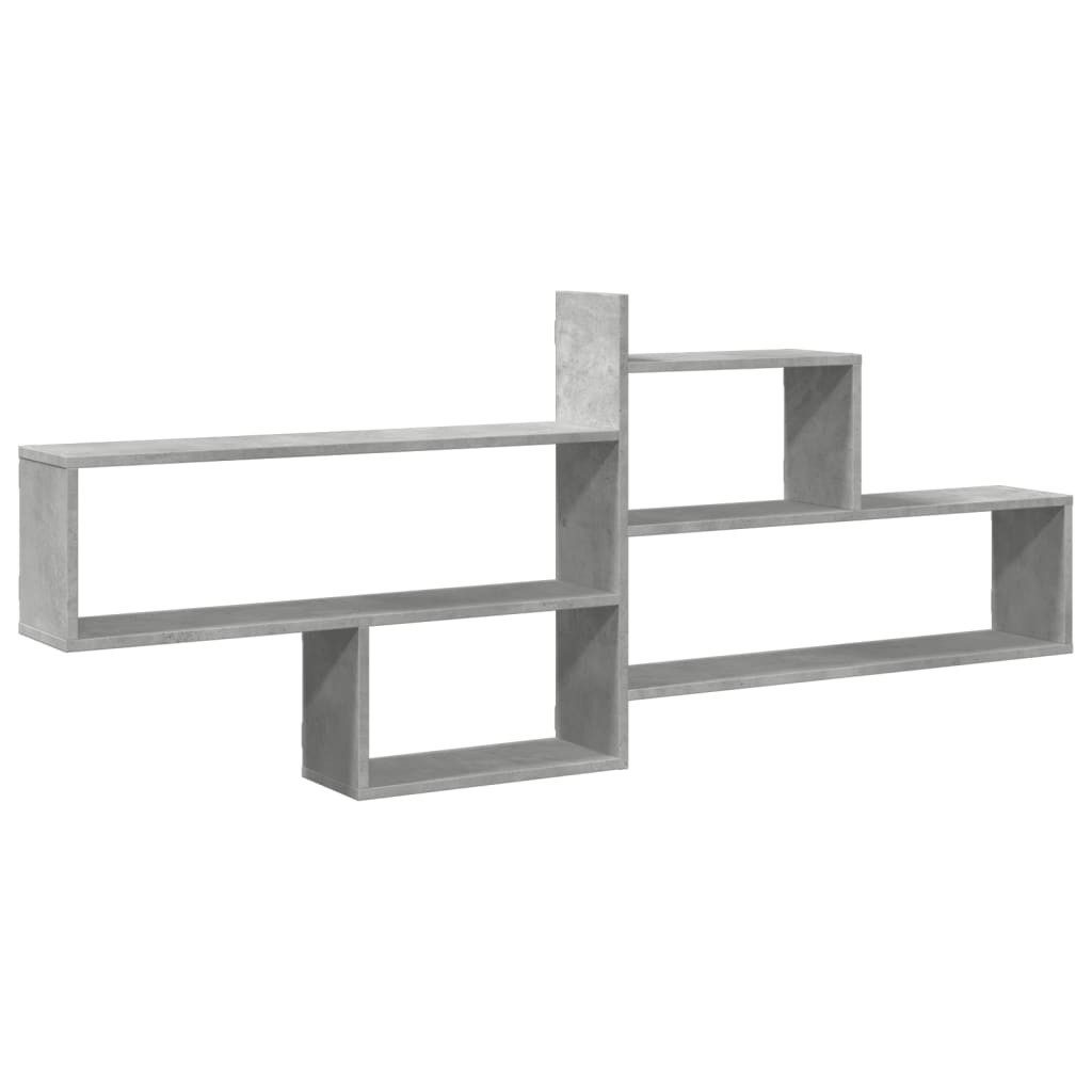 vidaXL Regal Wandregal Betongrau 167,5x18x68 cm günstig online kaufen