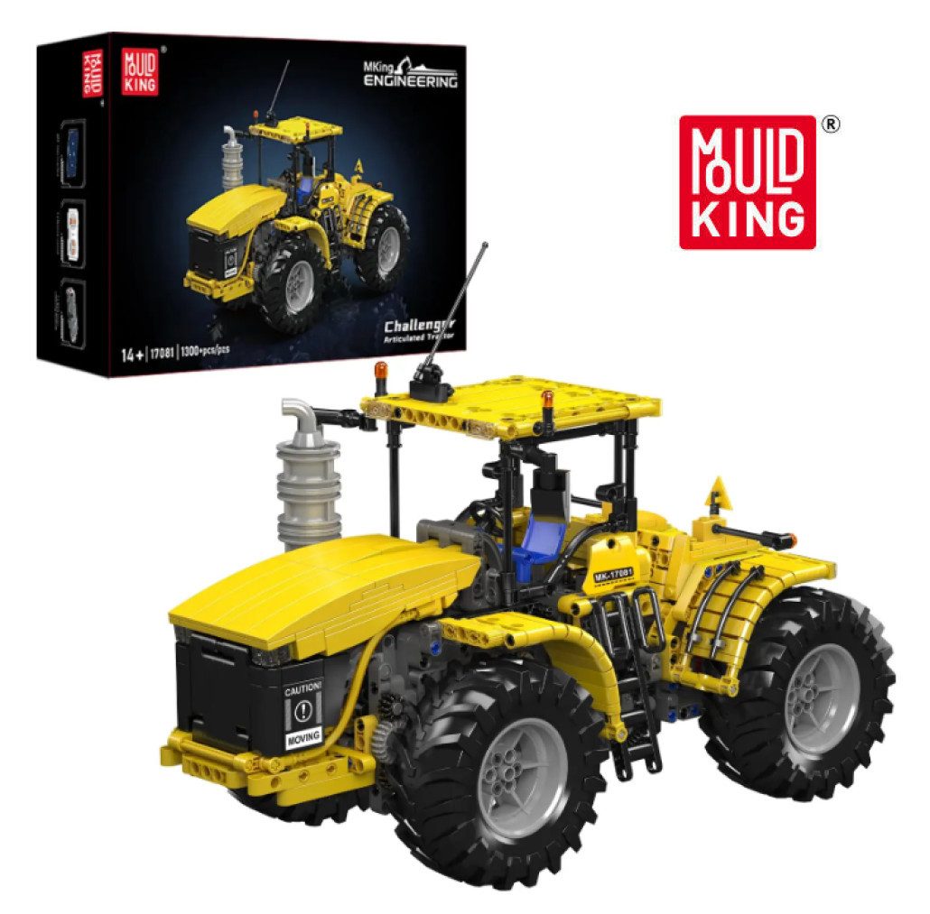 Mould King 17081 Knicklenker-Traktor/Schlepper Konstruktions-Spielset, (1300 St)