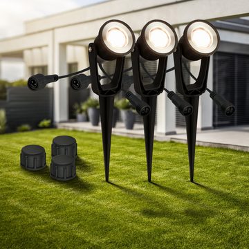 Briloner Leuchten Gartenstrahler 3919035, LED fest verbaut, Warmweiß