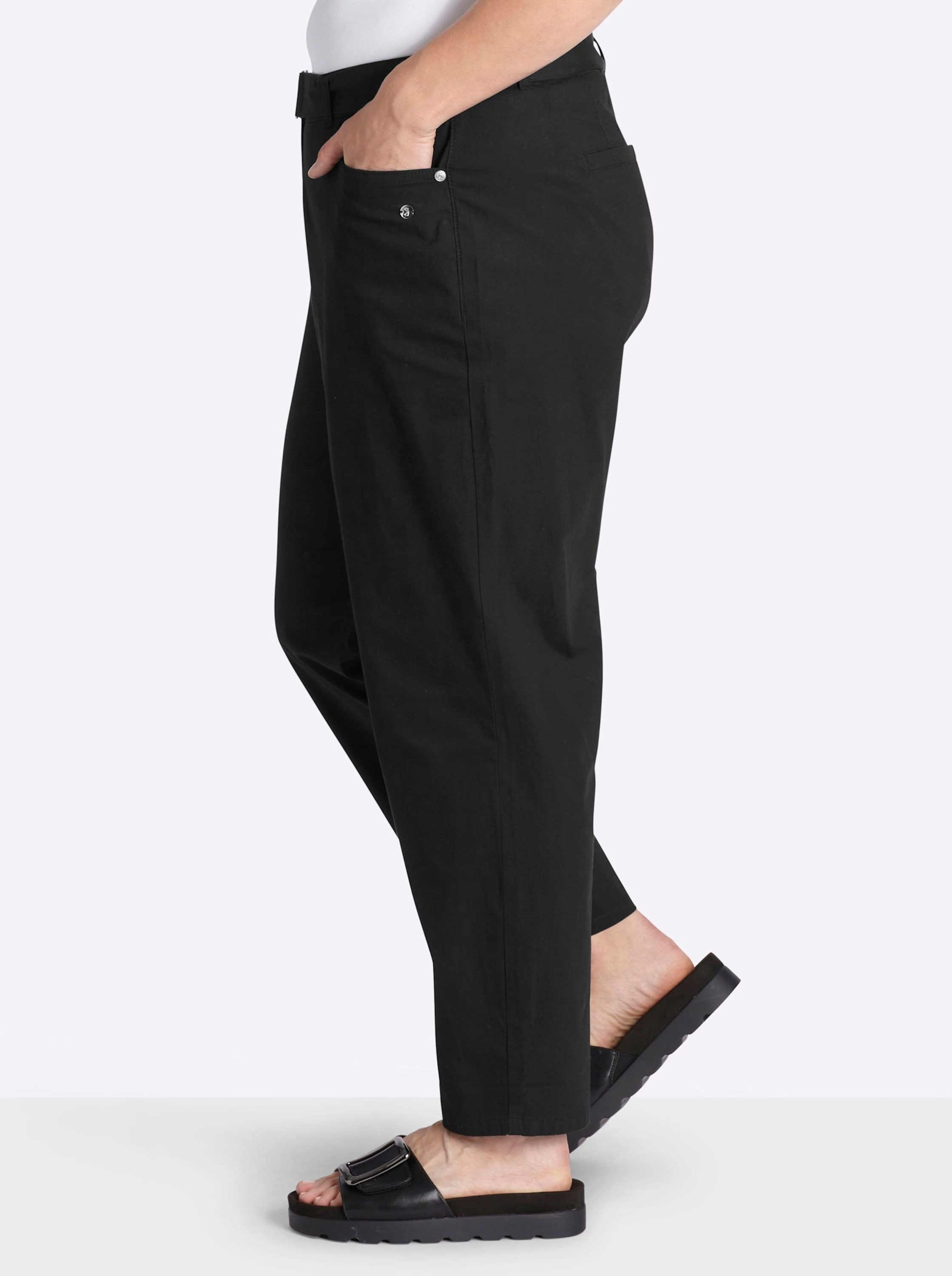 Sheego Jerseyhose Chinohose normal
