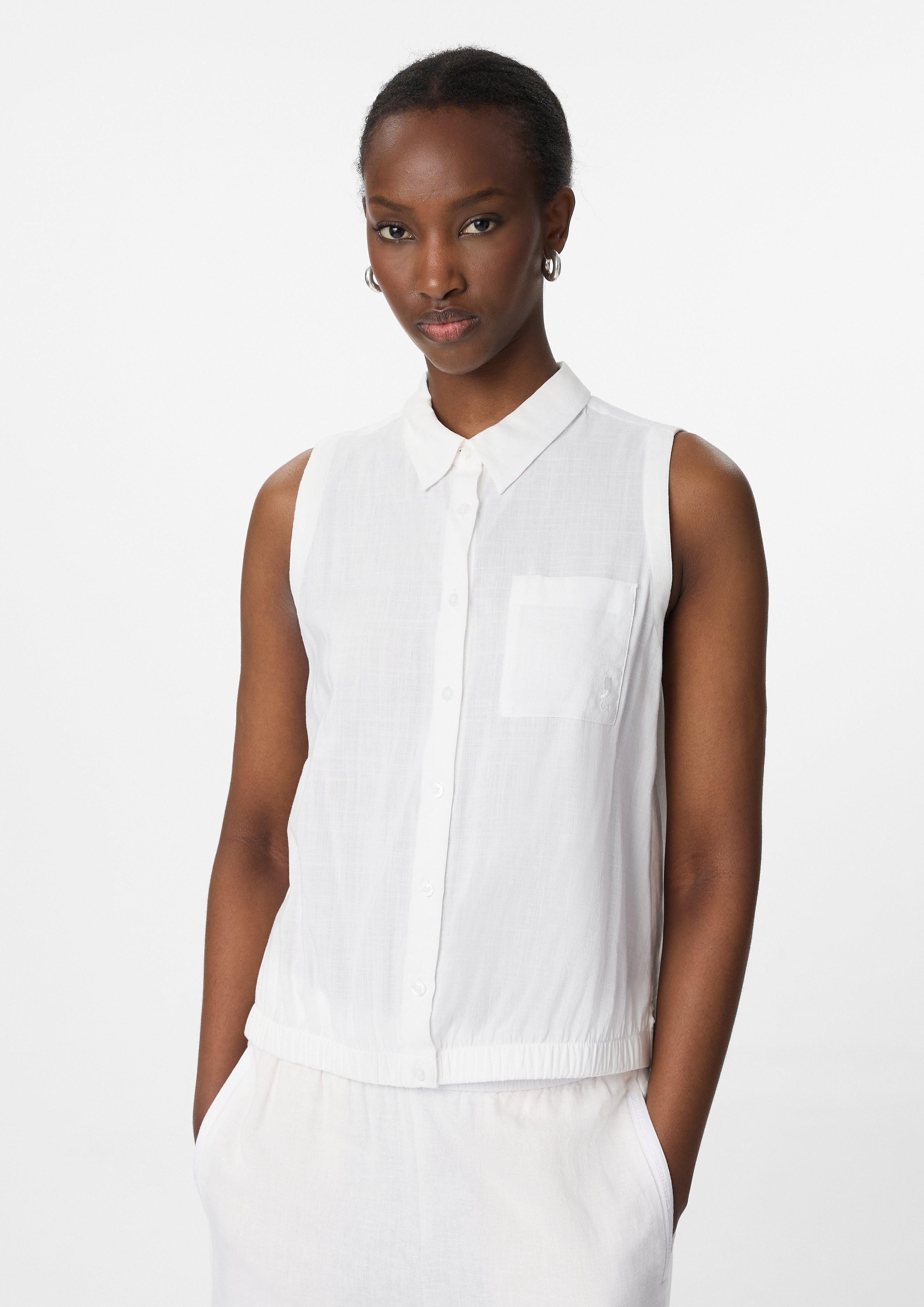 comma casual identity Blusentop Ärmellose Hemdbluse günstig online kaufen