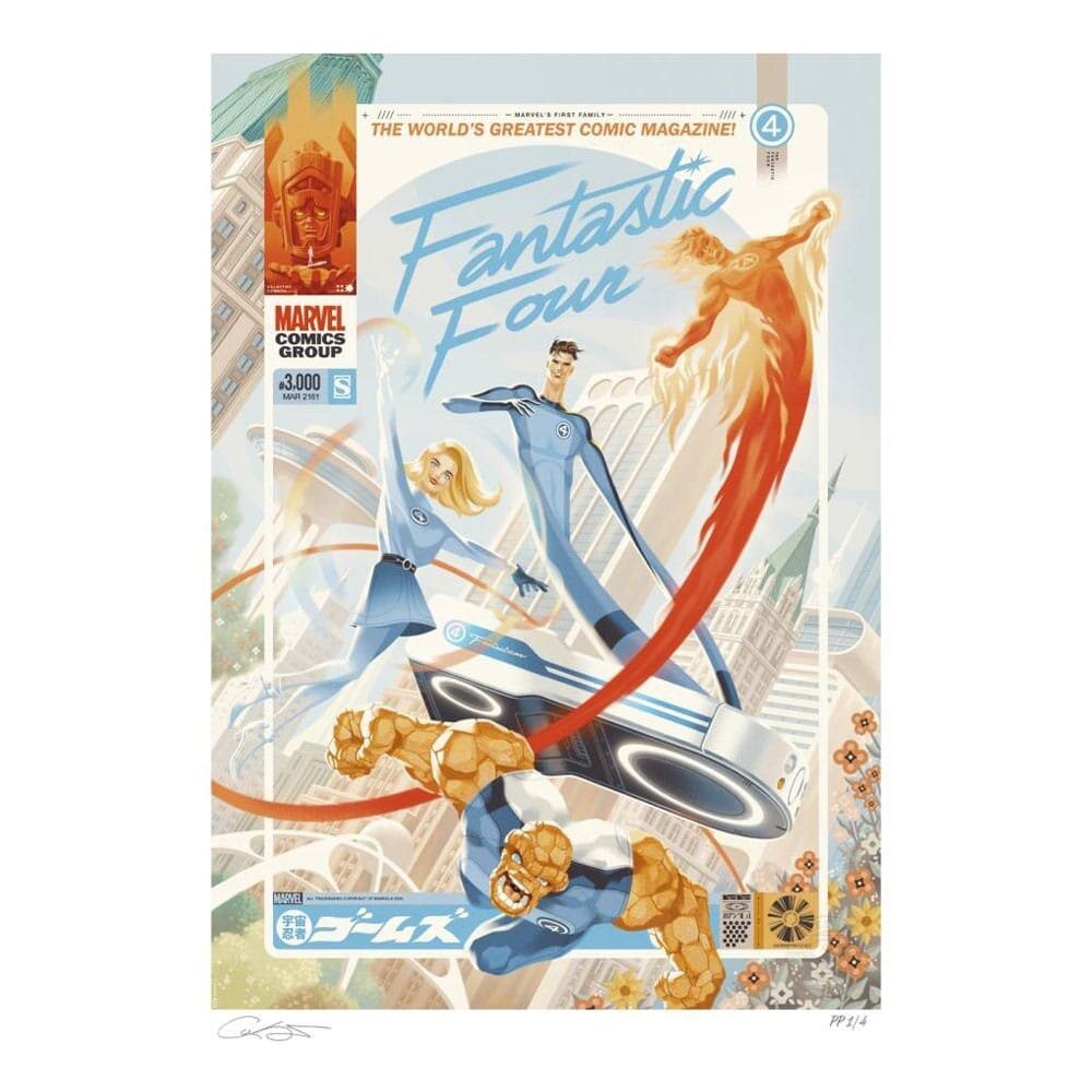 Sideshow Kunstdruck Marvel Fantastic Four #48 Kunstdruck