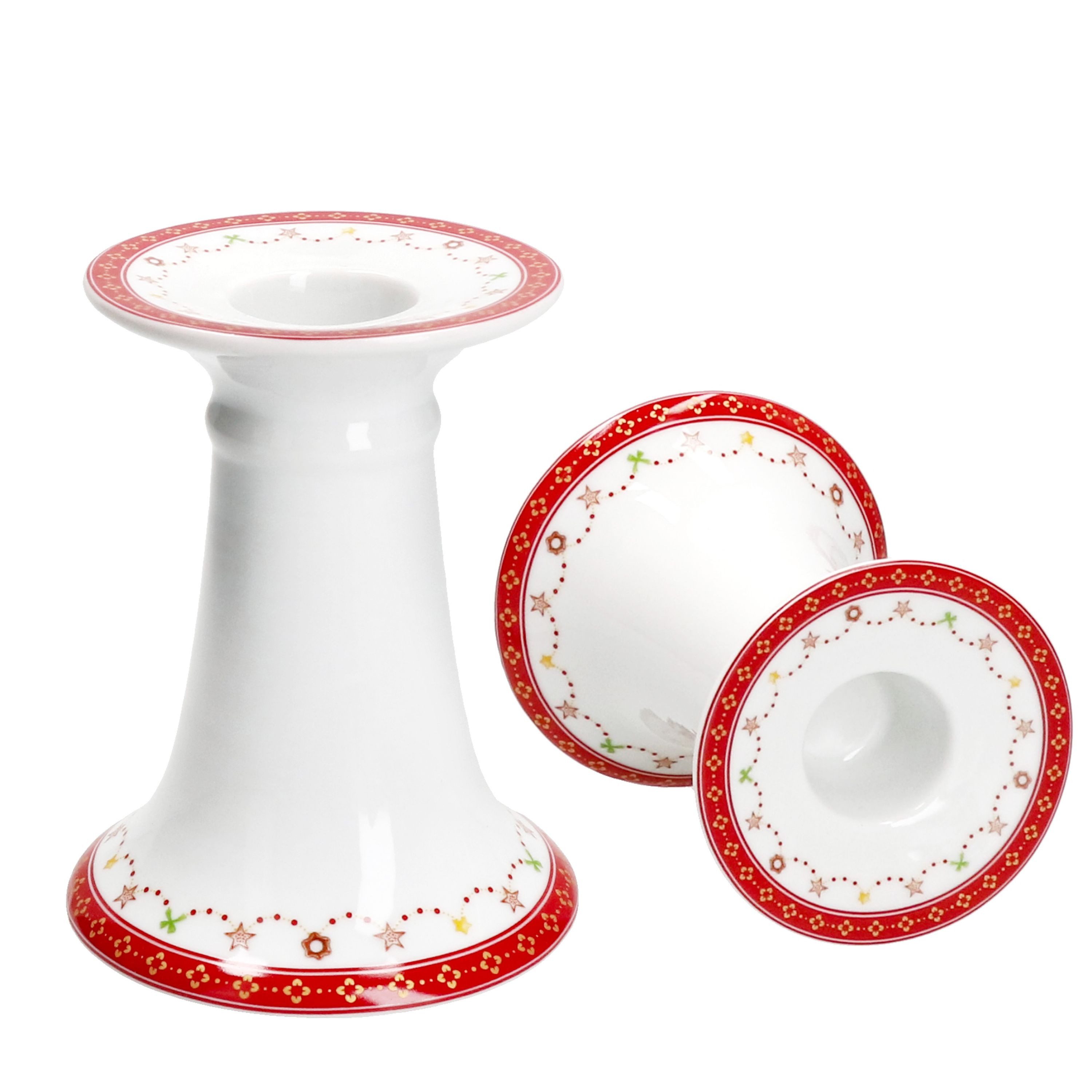 MamboCat Kerzenhalter 2x Kerzenhalter Weihnachtstraum Höhe 10,7cm Stabkerze günstig online kaufen