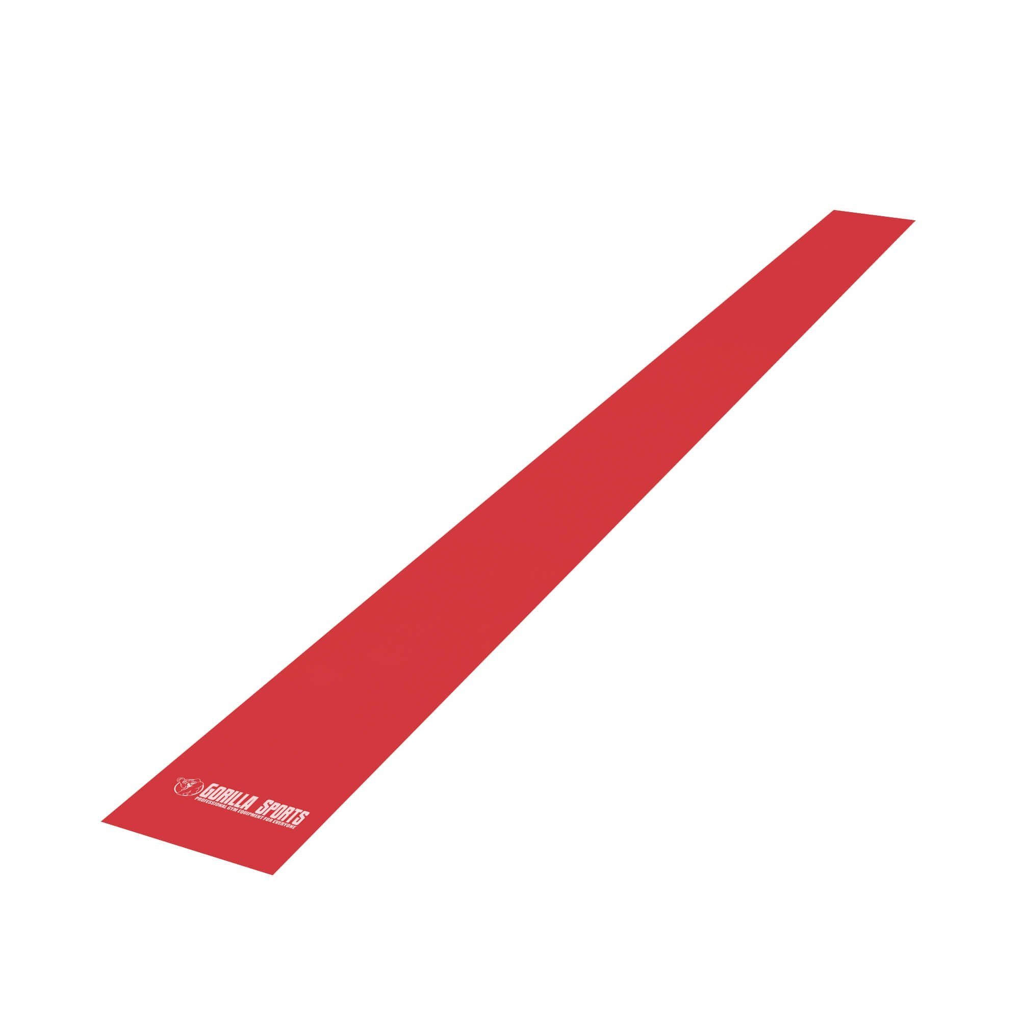 GORILLA SPORTS Trainingsbänder Fitnessband 120/200cm, Einzeln oder 5er Set, Widerstandsbänder Rot