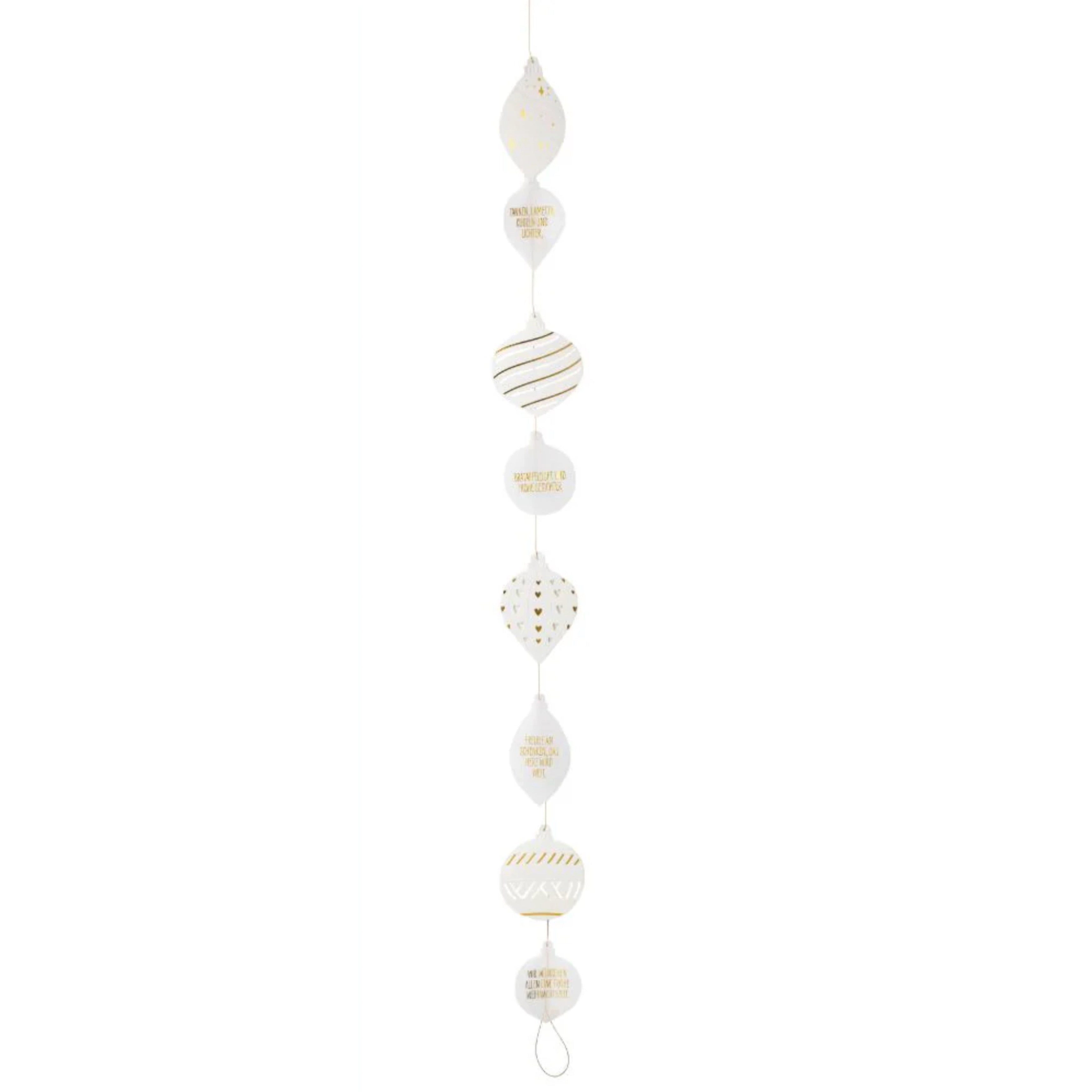 Räder Design Girlande Girlande aus Papier 118cm "Christbaumkugeln" von räder design - Weihna